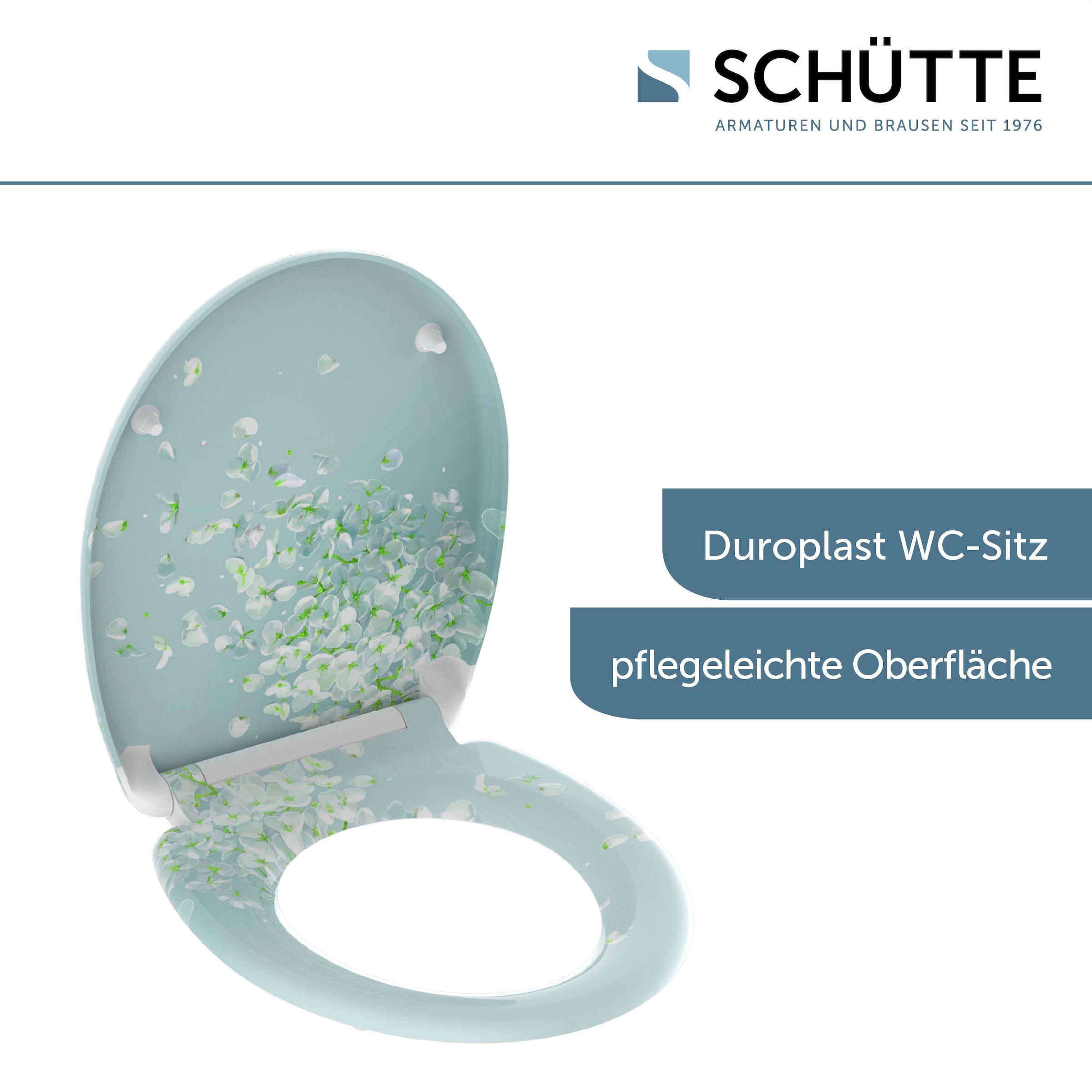 Schütte WC-Sitz »FLOWER IN THE WIND« bruchsicher und kratzfest, Absenkautomatik, Standardmass