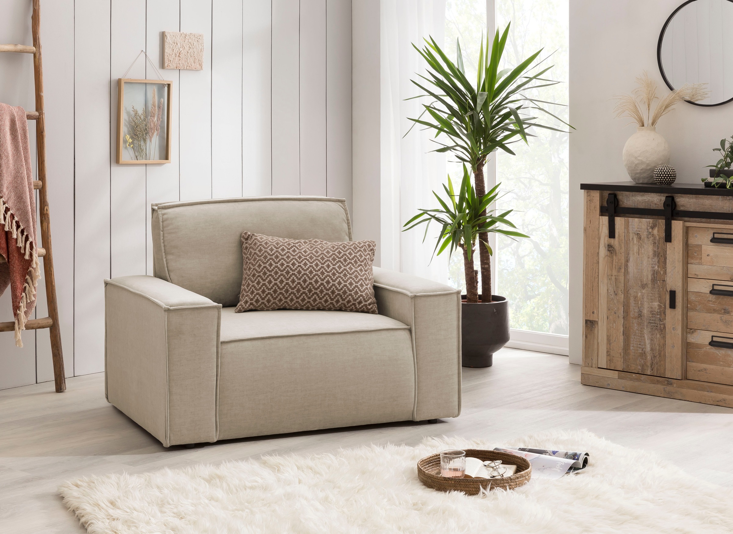 GOODproduct Sessel »SHERWOOD Samtvelours Love-Seat« passend zur Polster-Serie SHERWOOD