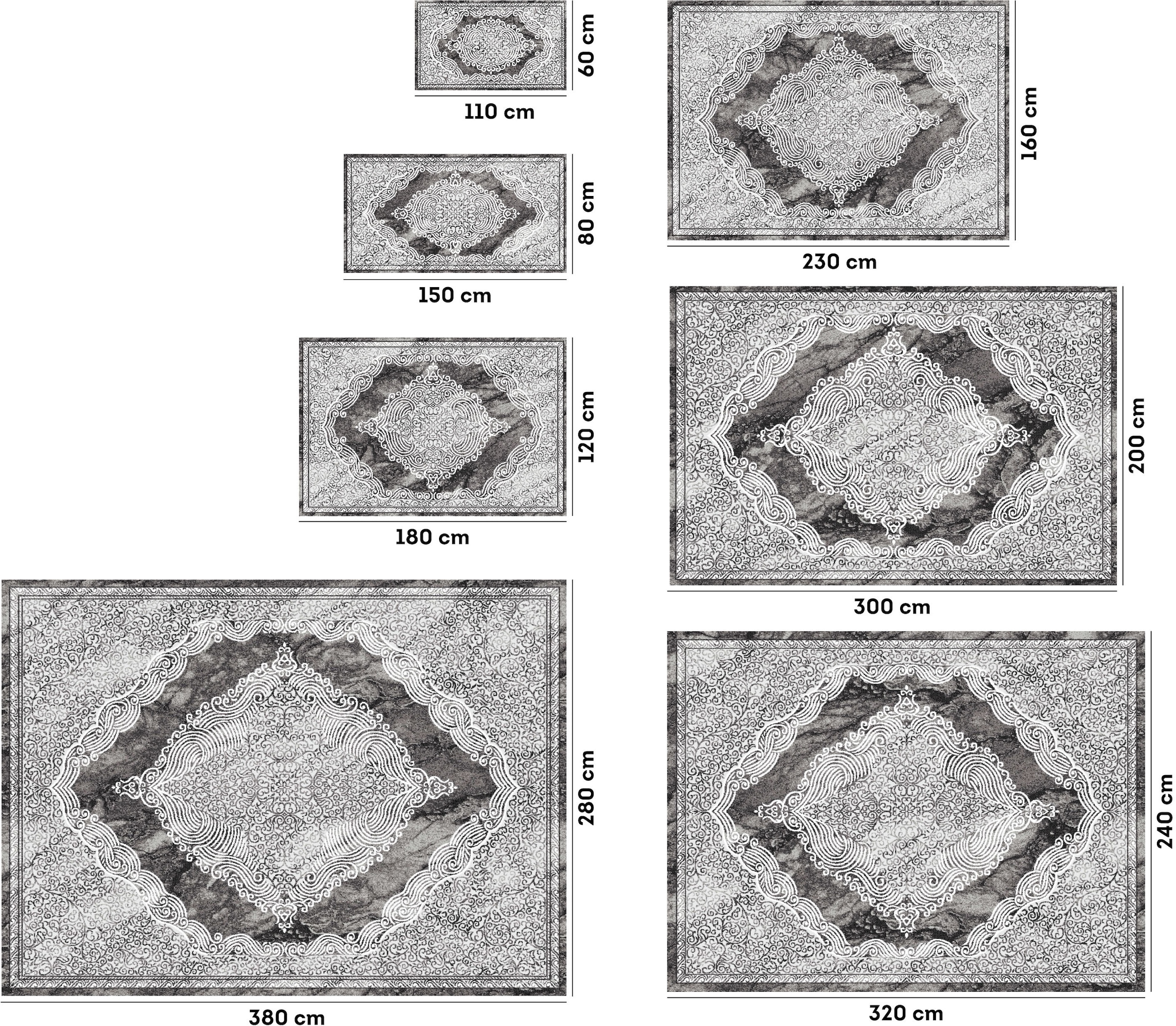 GOODproduct Teppich »Harvii, kurzflor« rechteckig 8 mm Höhe Orient-Design, weiche Haptik, Wohnzimmer, Esszimmer, Schlafzimmer