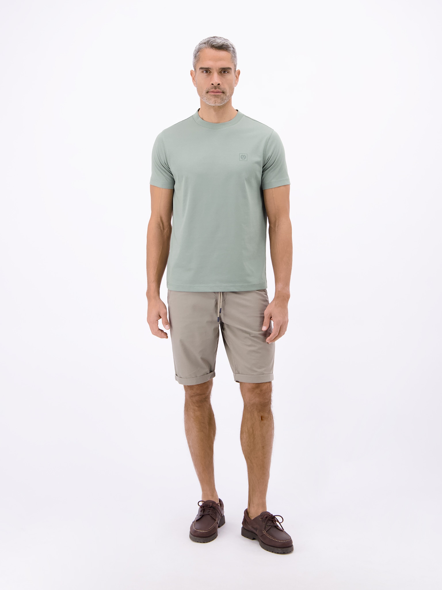 LERROS T-Shirt mit Logo Stickerei
