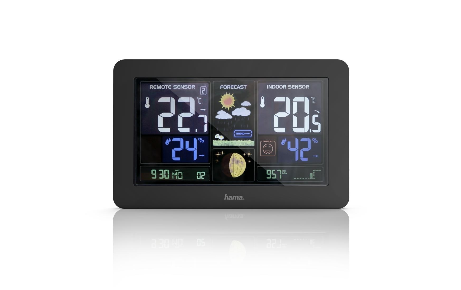 Hama Station météo sans fil »Premium mit LED-Farbdisplay« ()