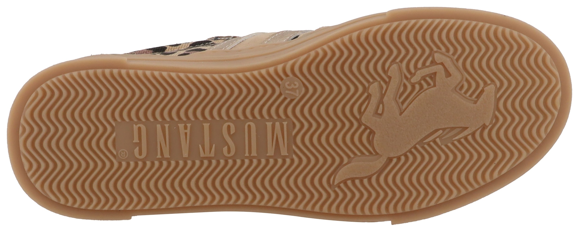 Mustang Shoes Baskets à plateforme »Rhonda«  Chaussure de loisirs, chaussure basse, chaussure à lacets avec empiècements contrastés à la mode
