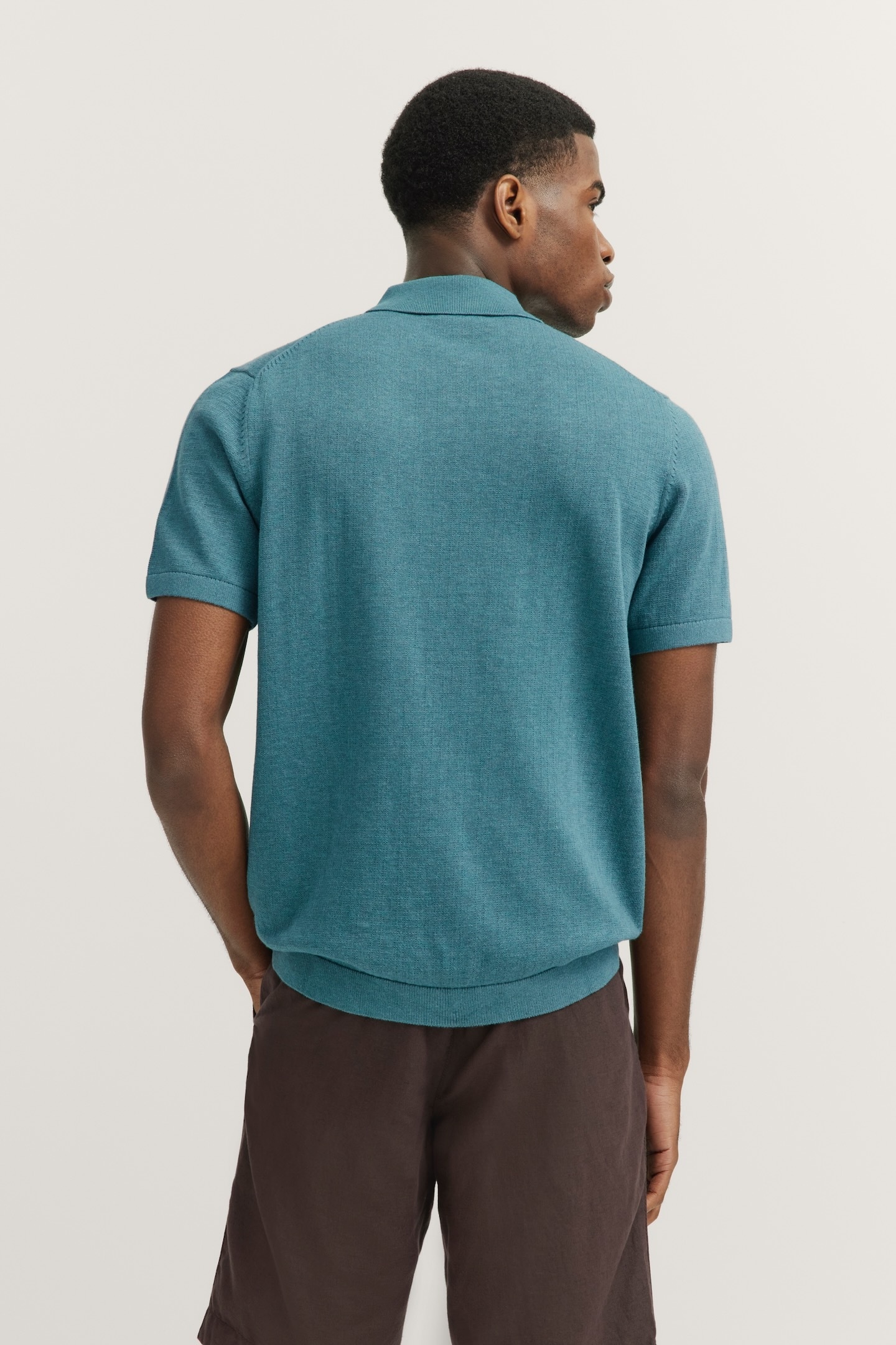 bugatti Poloshirt in feiner Strickstruktur