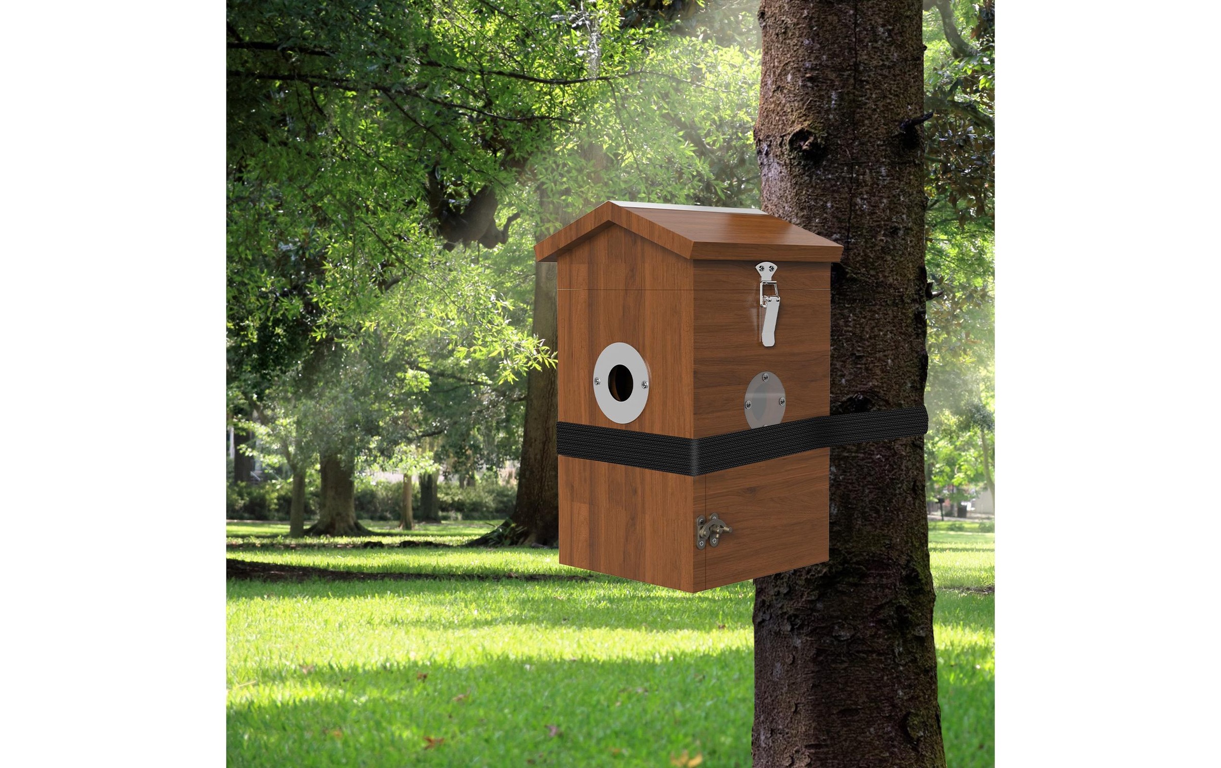   Nistkasten »Sanilu Vogel mit Kamera und Solarpanel«