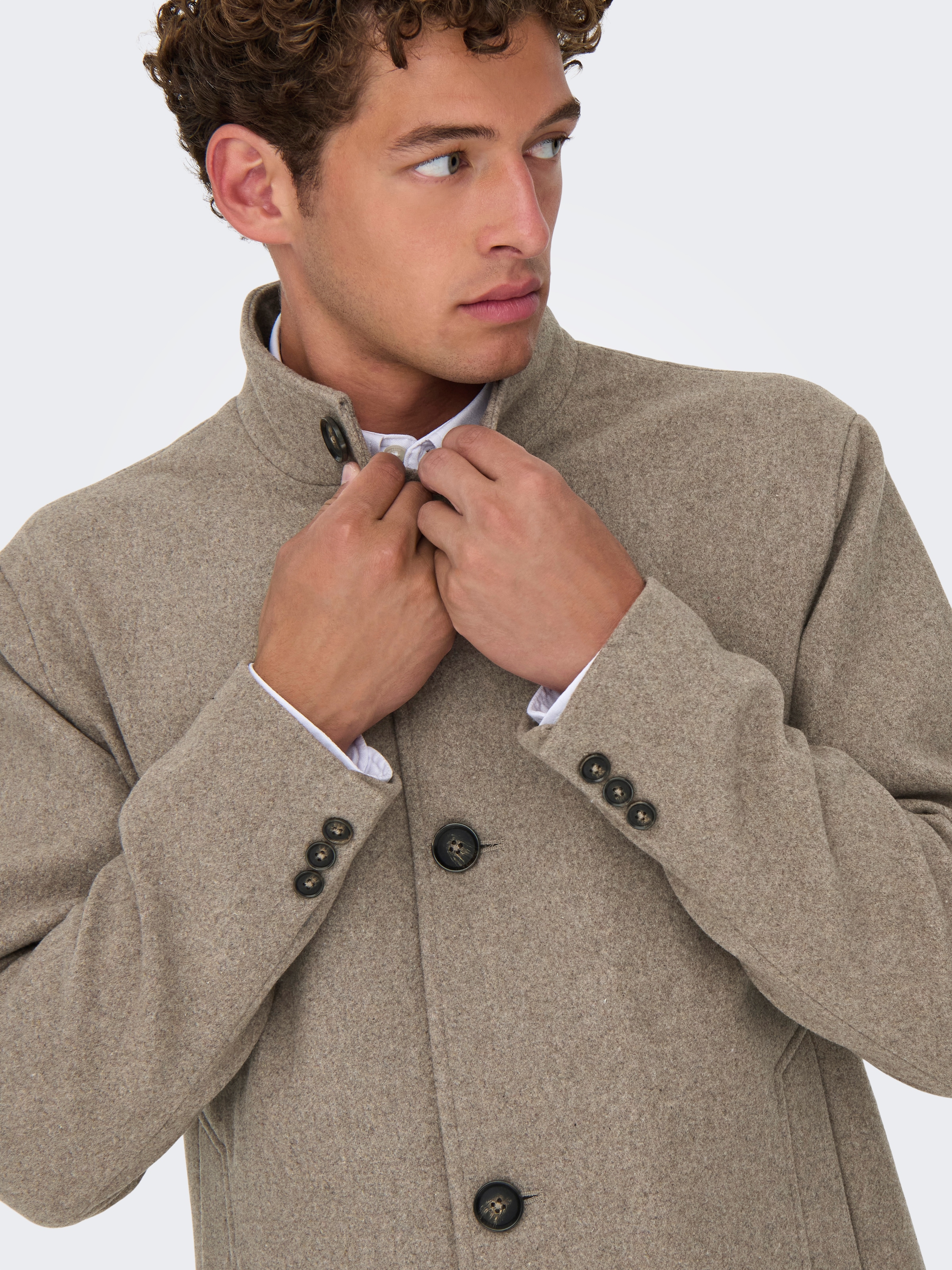 ONLY & SONS Kurzmantel »ONSCHARLES WOOL COAT OTW«