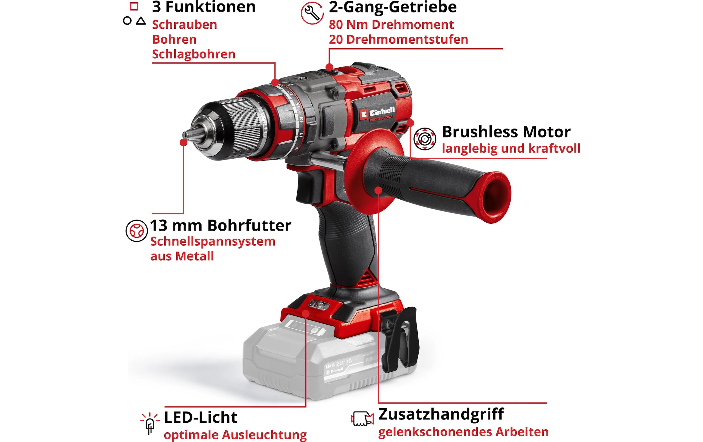   Akku-Schlagschrauber »TP-CD 18/80 Li-i BL - Solo«