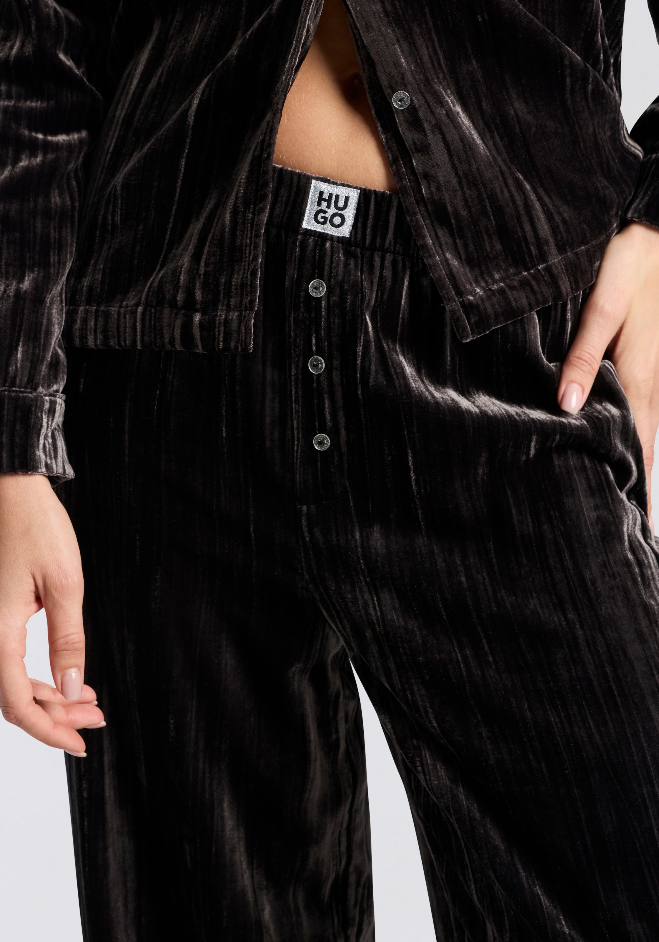 HUGO Underwear Pantalon de pyjama »Velvet«  aus weichem Material, mit elastischem Bund