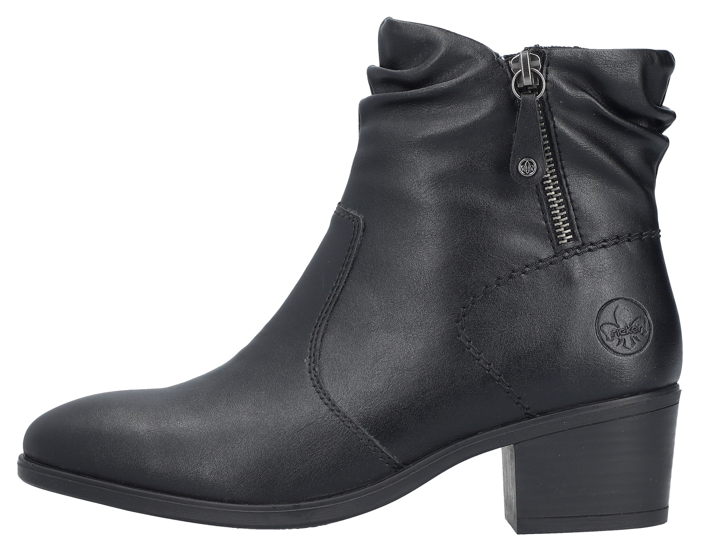 Rieker Bottines  Boots, Klassik-Stiefelette, Blockabsatz, mit slouchy Schaft