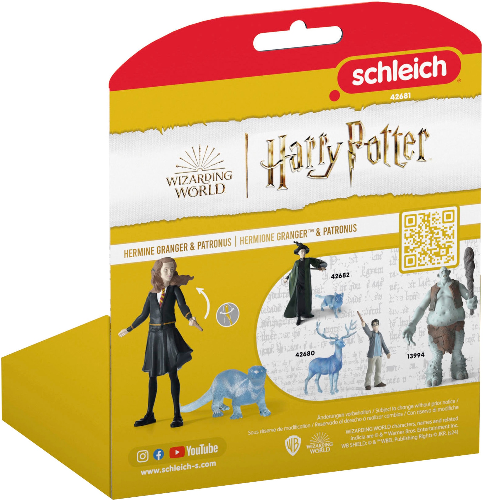 Schleich® Personnage de jeu »WIZARDING WOLRD™, Hermine Granger & Patronus (42681)«