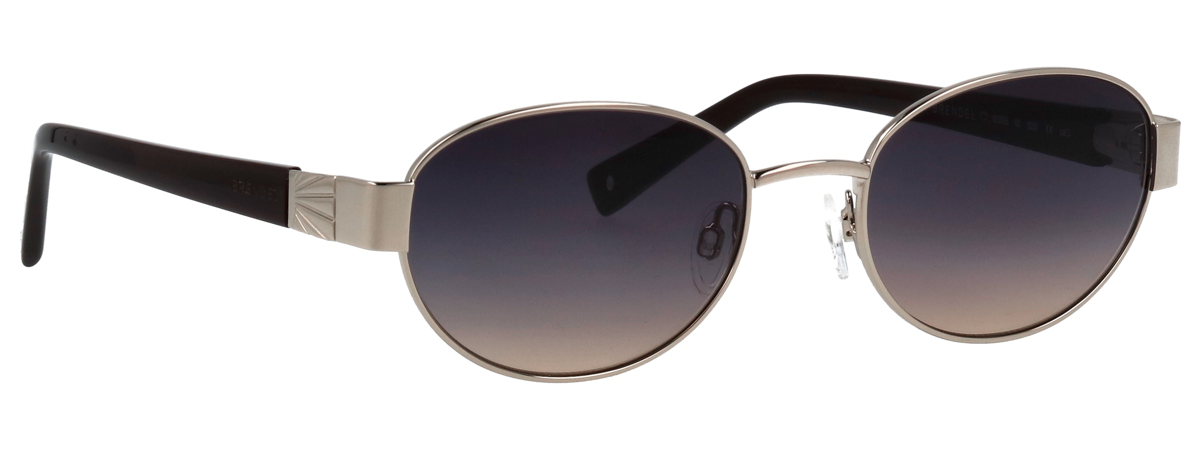 BRENDEL eyewear Lunettes de soleil »Modell 905066« Form Oval, Logoschriftzug auf Bügel, Metallfassung