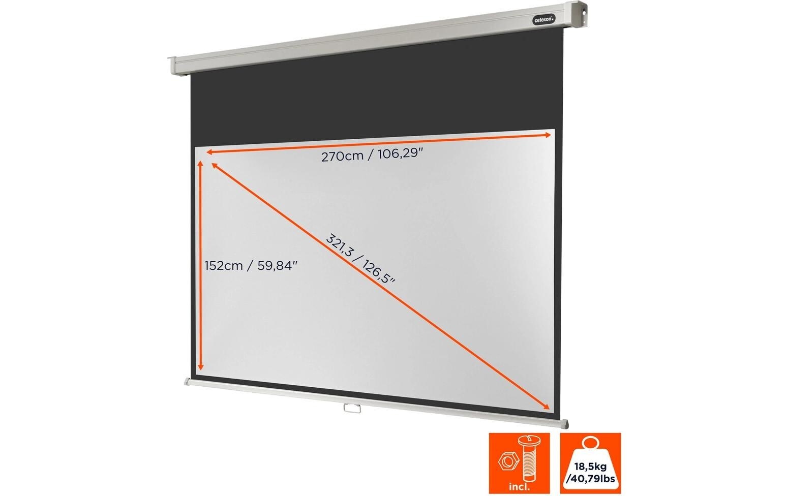 Celexon Rolloleinwand »Motor Professional 280x158cm«