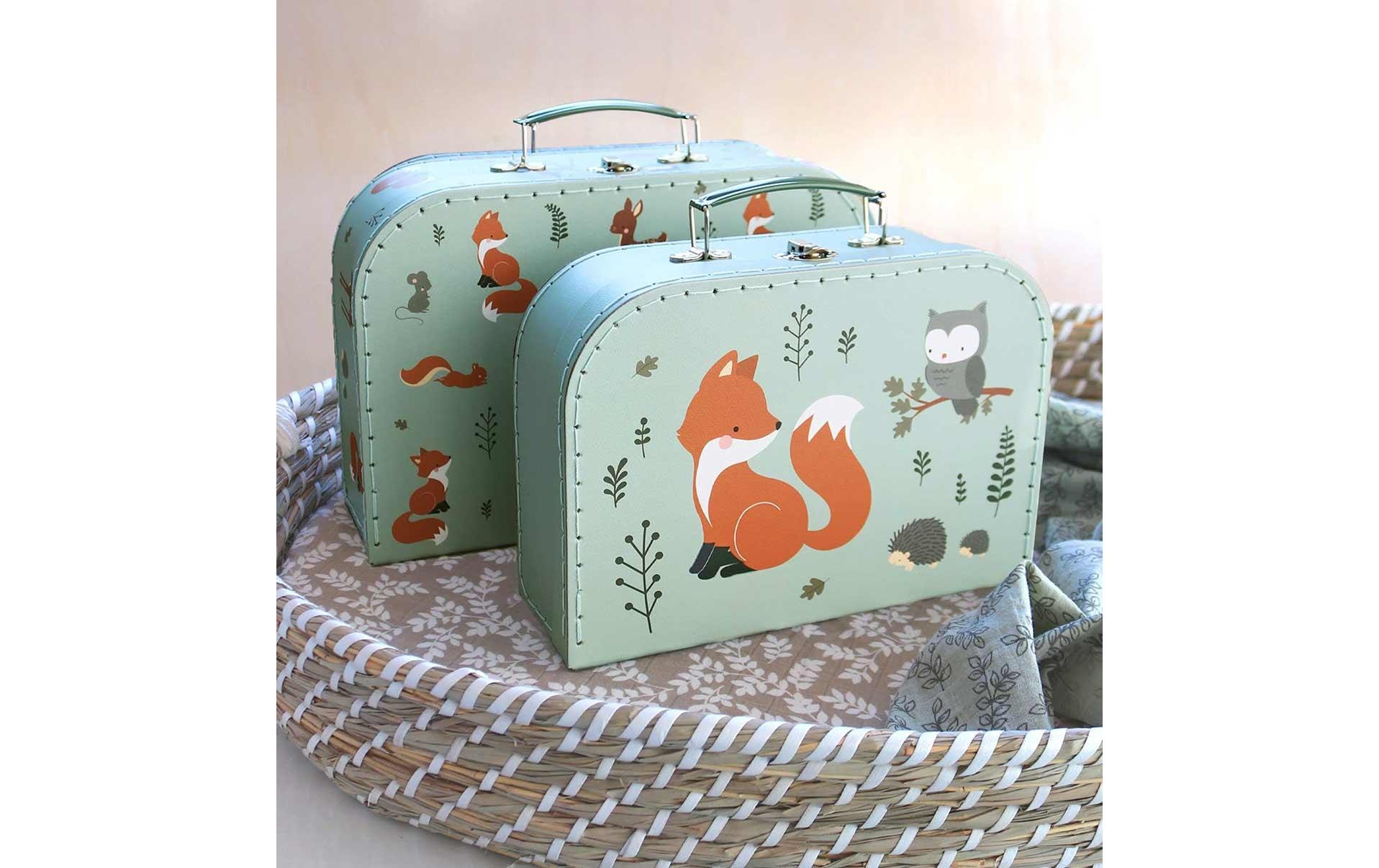 A Little Lovely Company Kinderkoffer »Forest Friends 2er Set«