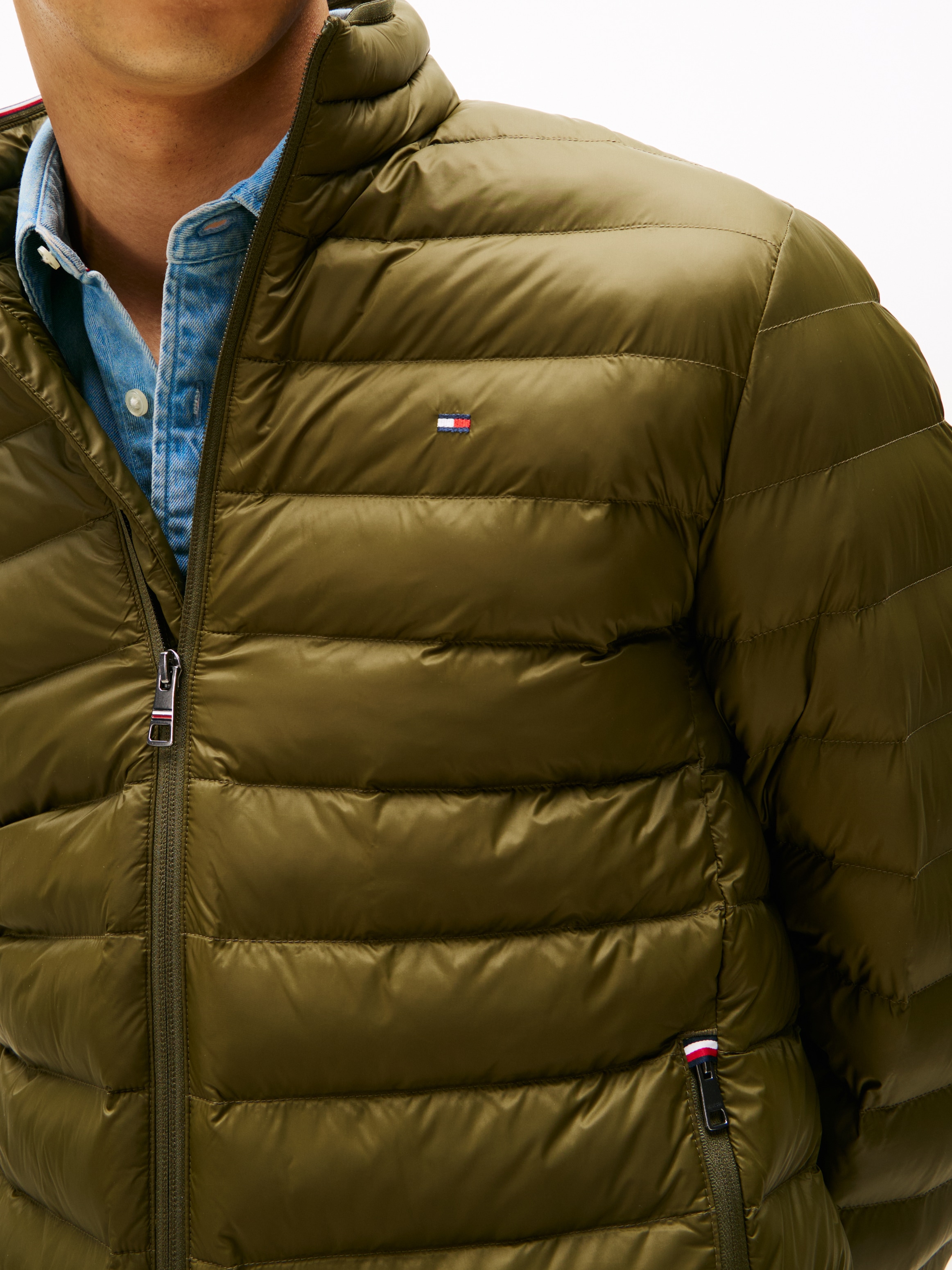 Tommy Hilfiger Steppjacke »PACKABLE RECYCLED JACKET« Winterjacke mit Logostickerei