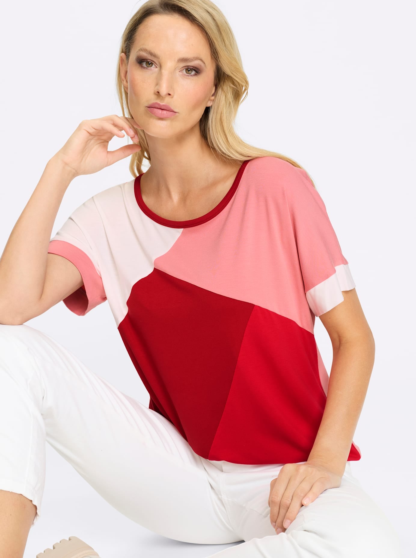 heine Shirt à col rond »Shirt« 1 pièces
