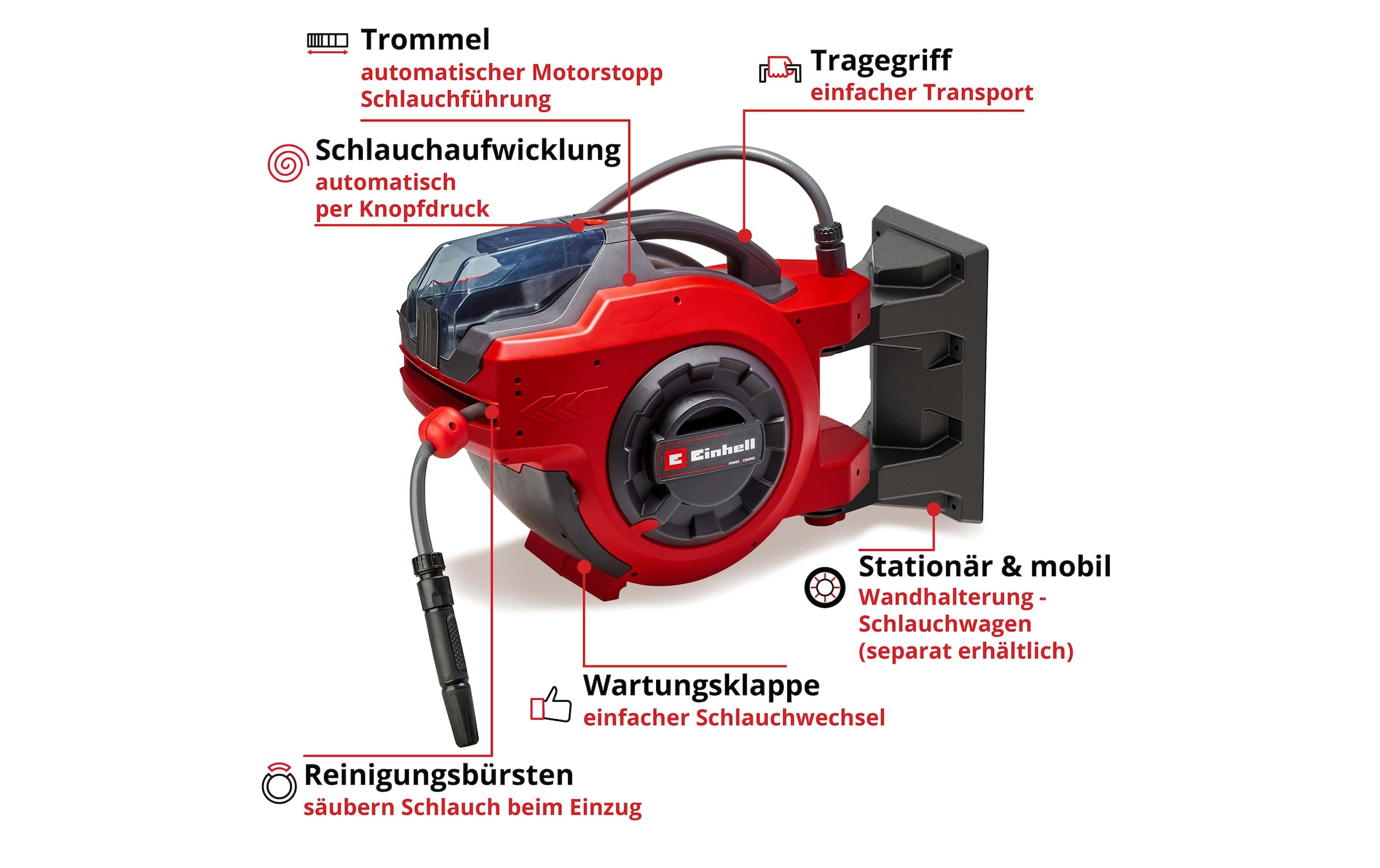 Einhell Schlauchaufroller »GE-HR 18/30 Li-Solo«