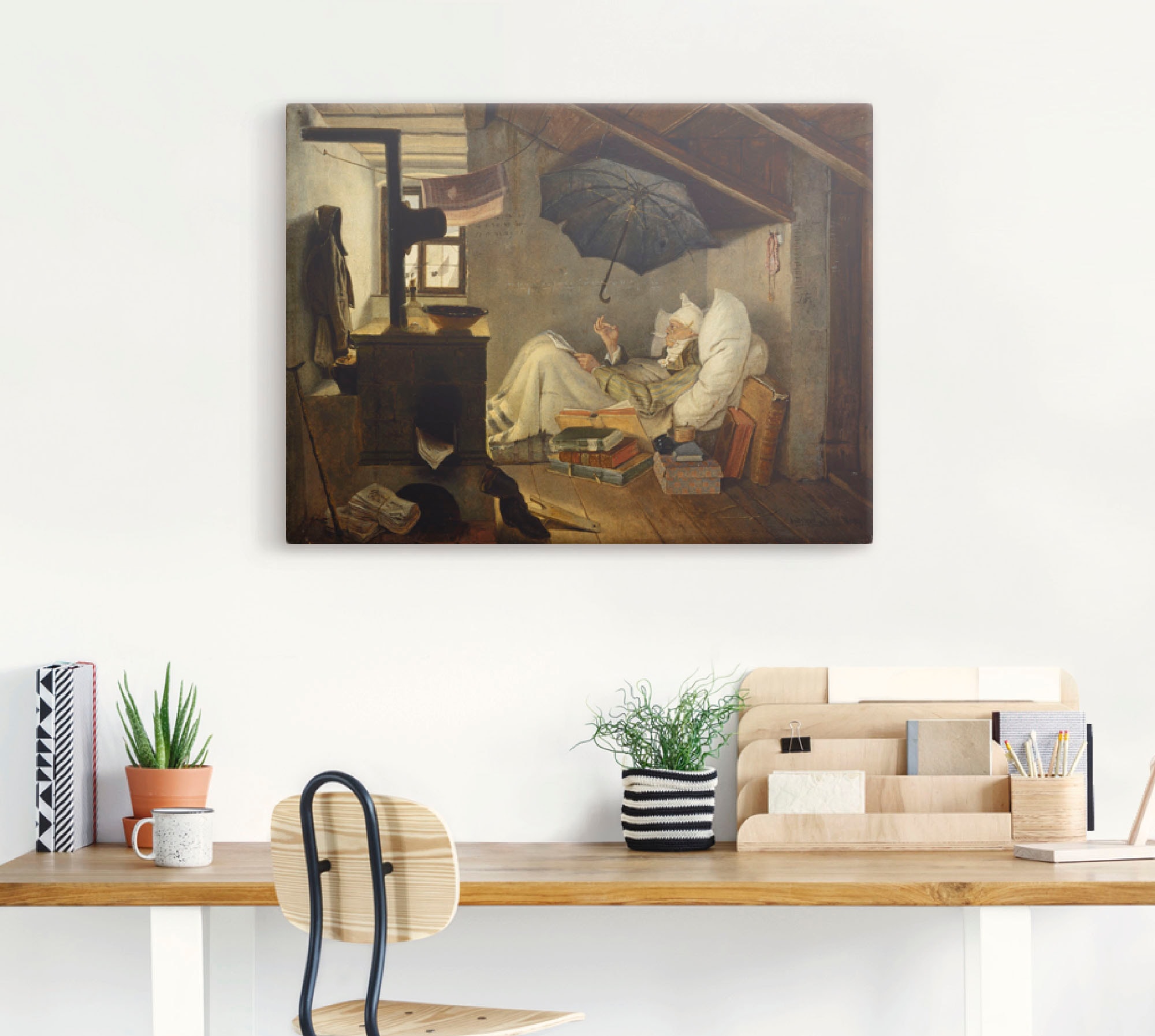 Artland Wandbild »Der arme Poet. 1839« Mann 1 Stk. tlg. als Leinwandbild, Poster in verschied. Grössen