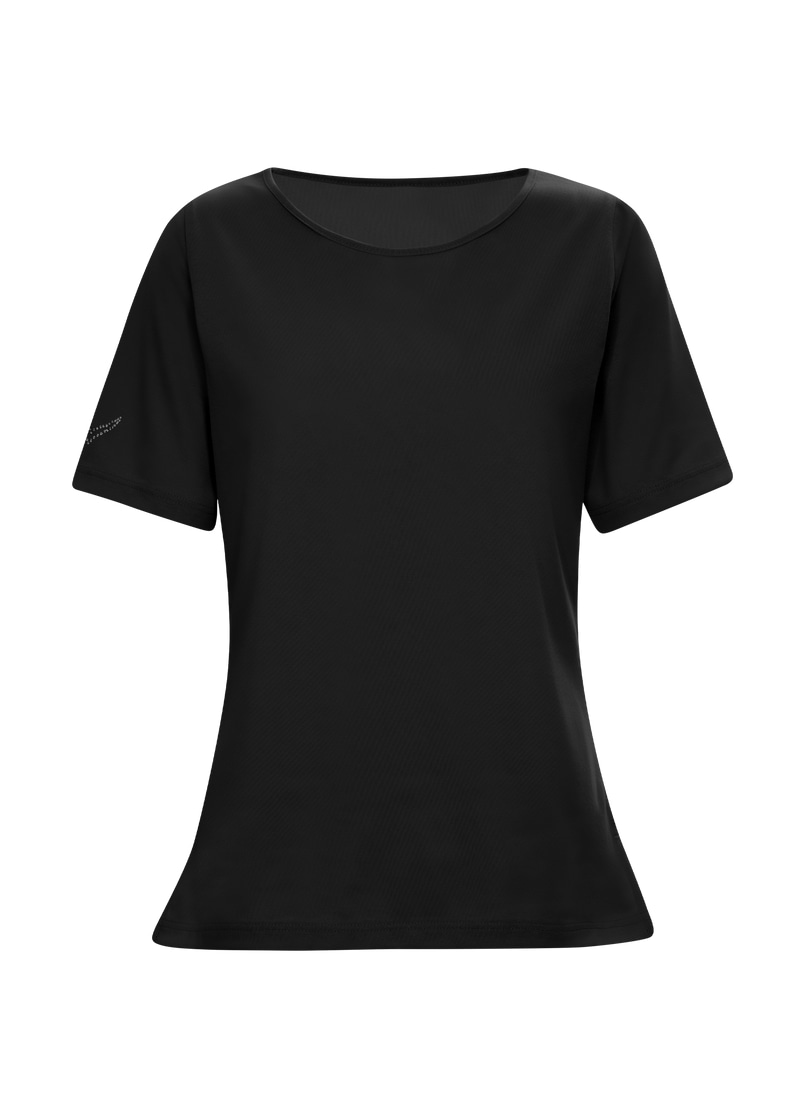 Trigema T-shirt »TRIGEMA T-Shirt DELUXE Baumwolle mit Kristallsteinen« 1 cuis