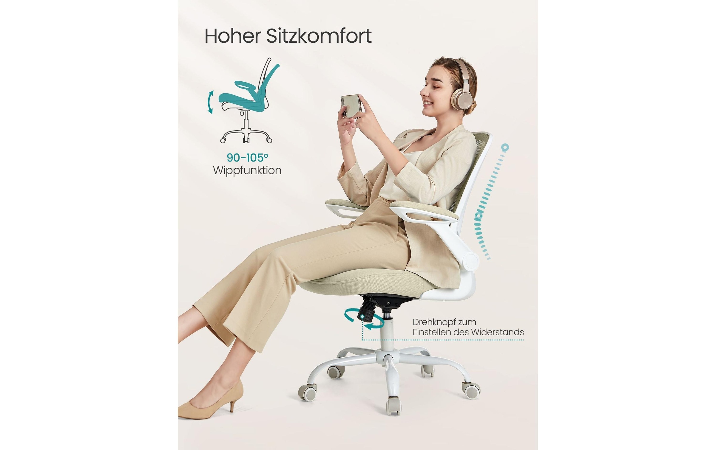 SONGMICS Chaise de bureau »höhenverstellbar« ()