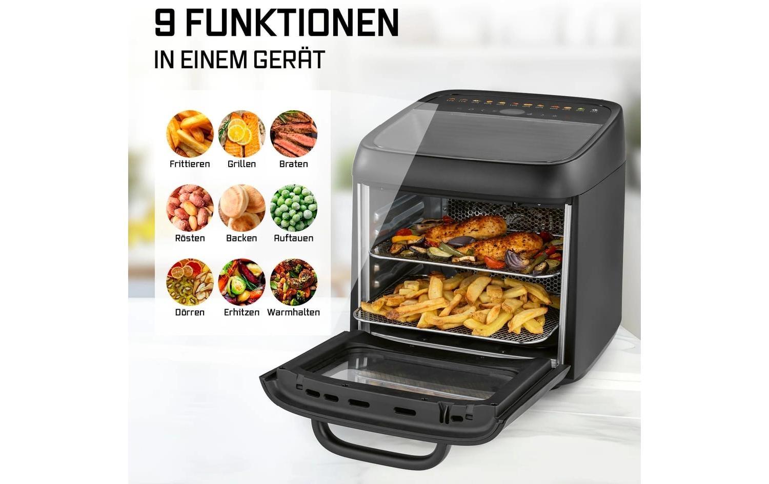 GOURMETmaxx Heissluftfritteuse »12,5 l« 1800 W