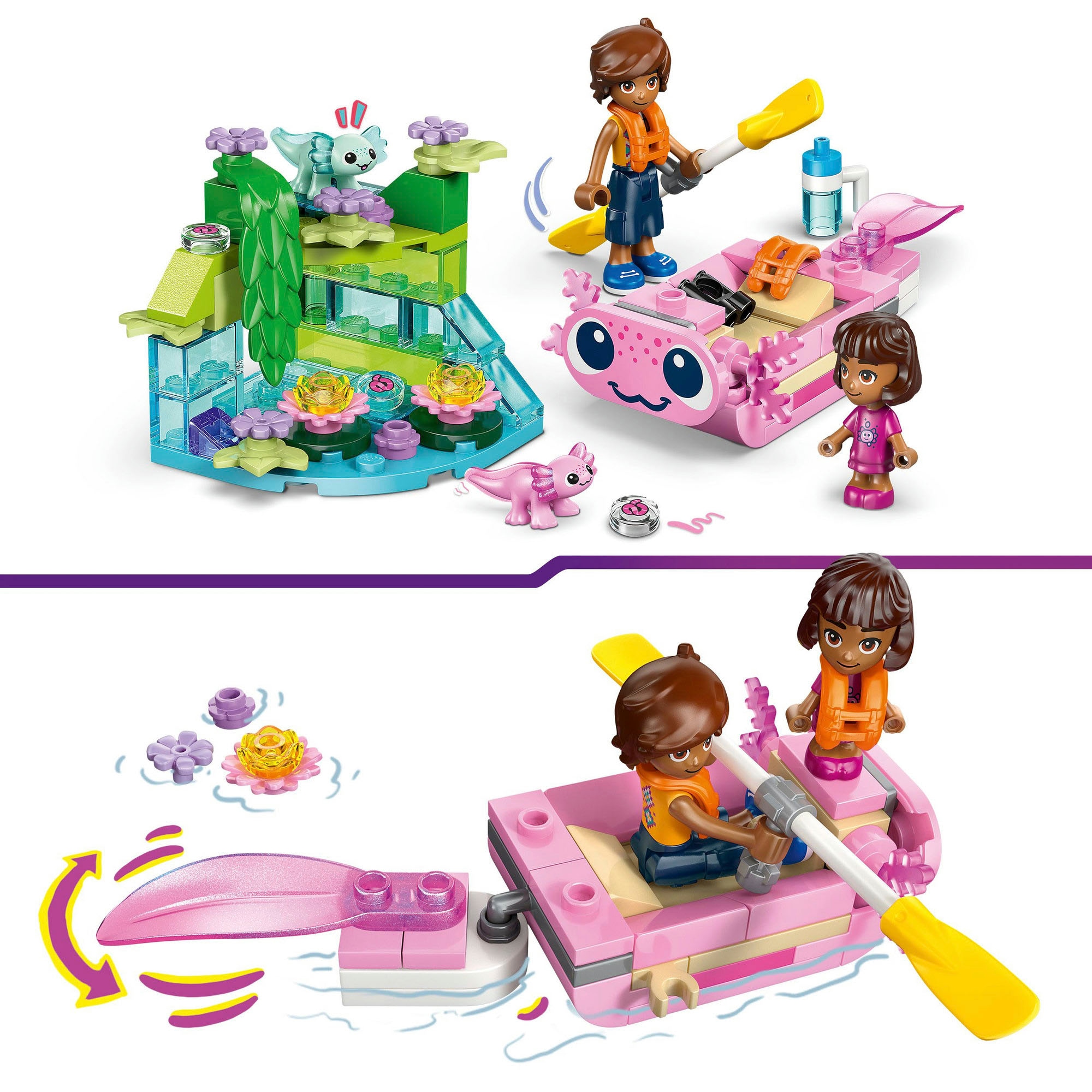 LEGO® Pions de construction »Axolotl-Abenteuerboot (42681), LEGO Friends« Made in Europe