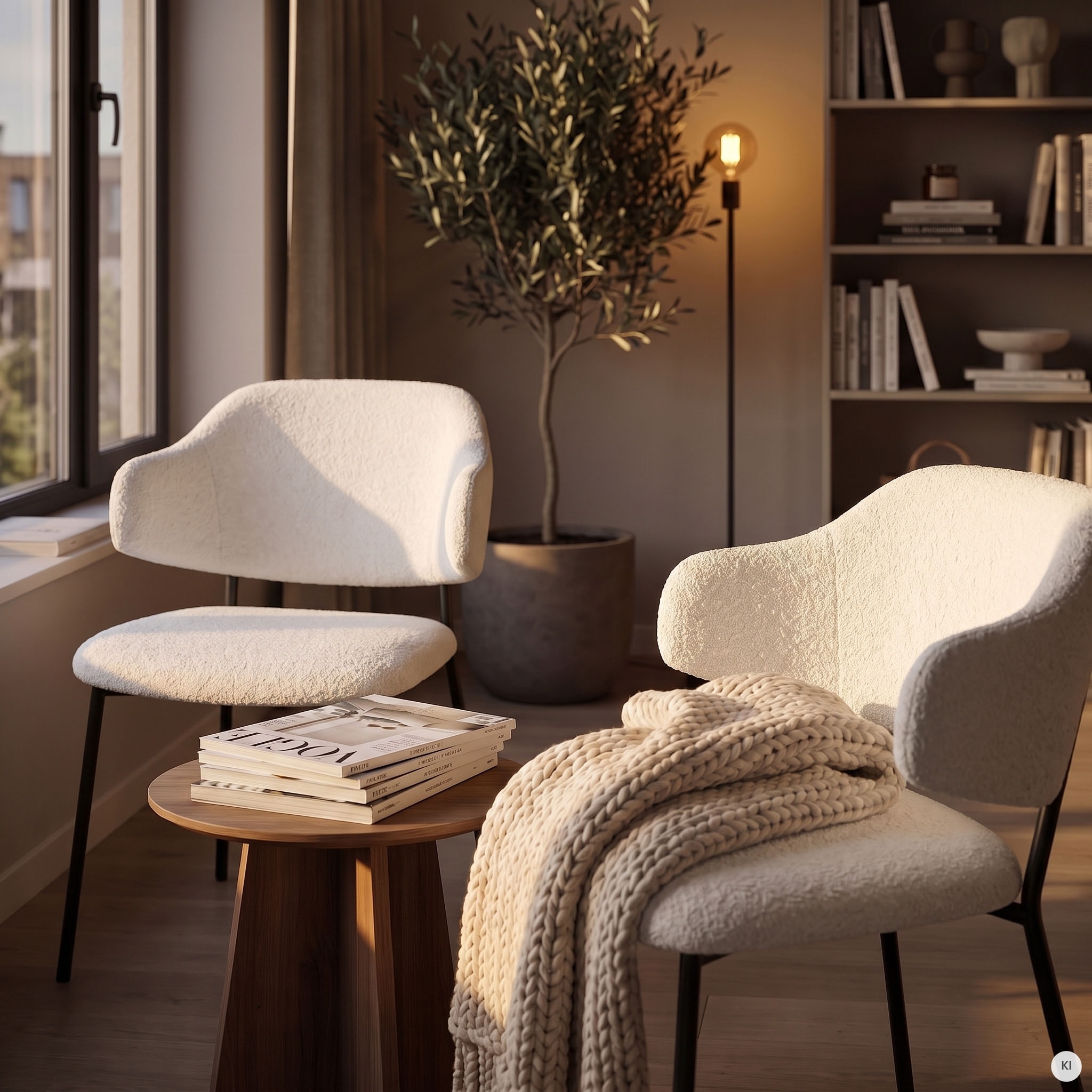 SalesFever Chaise avec accoudoirs »Komfortabler Esszimmerstuhl mit Stil« (Ensemble) 2 cuisset de 2 : structure design avec accoudoirs évasés