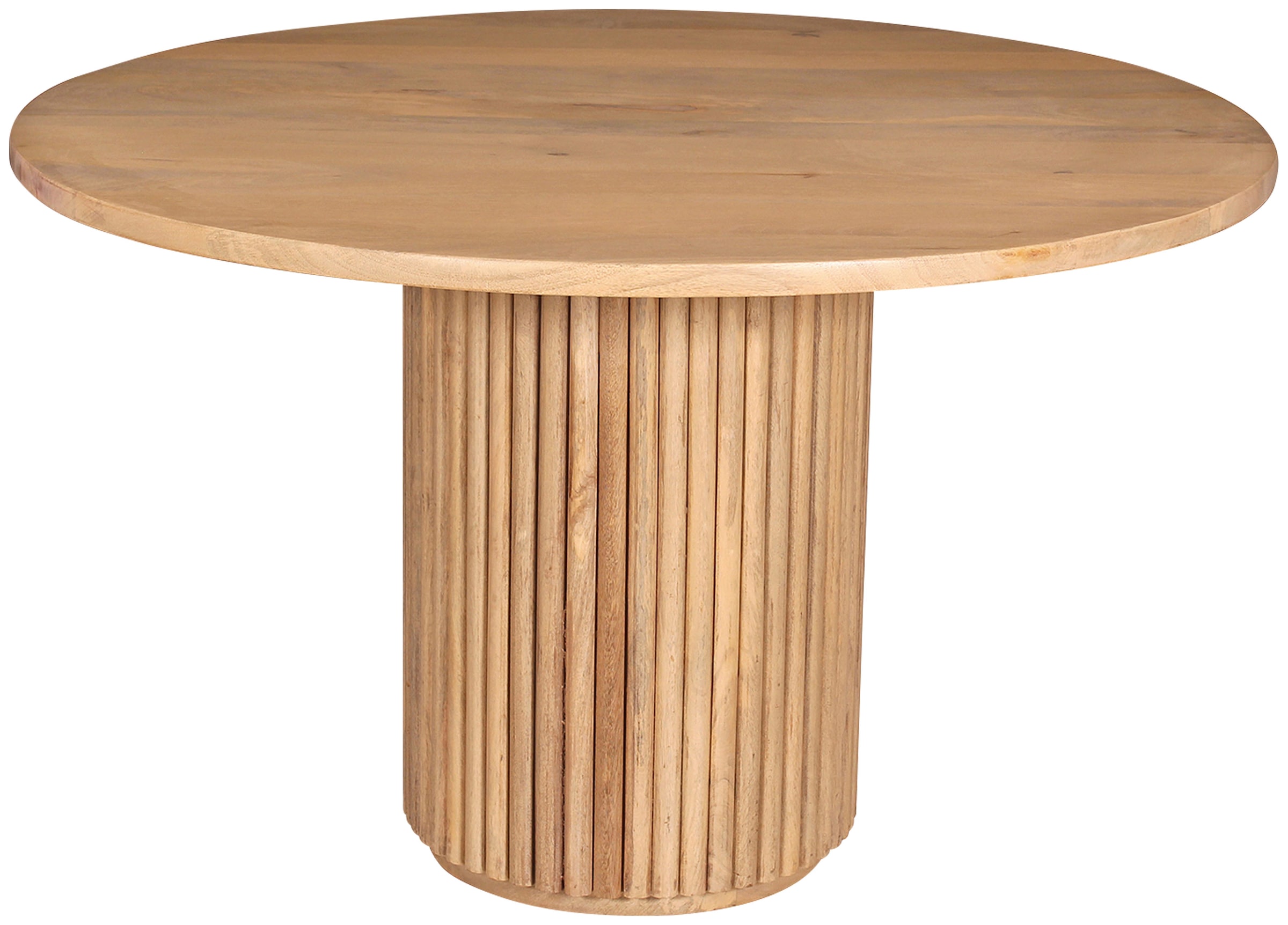 SIT Table de salle à manger »Ribbed Side Table High« avec pied colonne au look côtelé extravagant