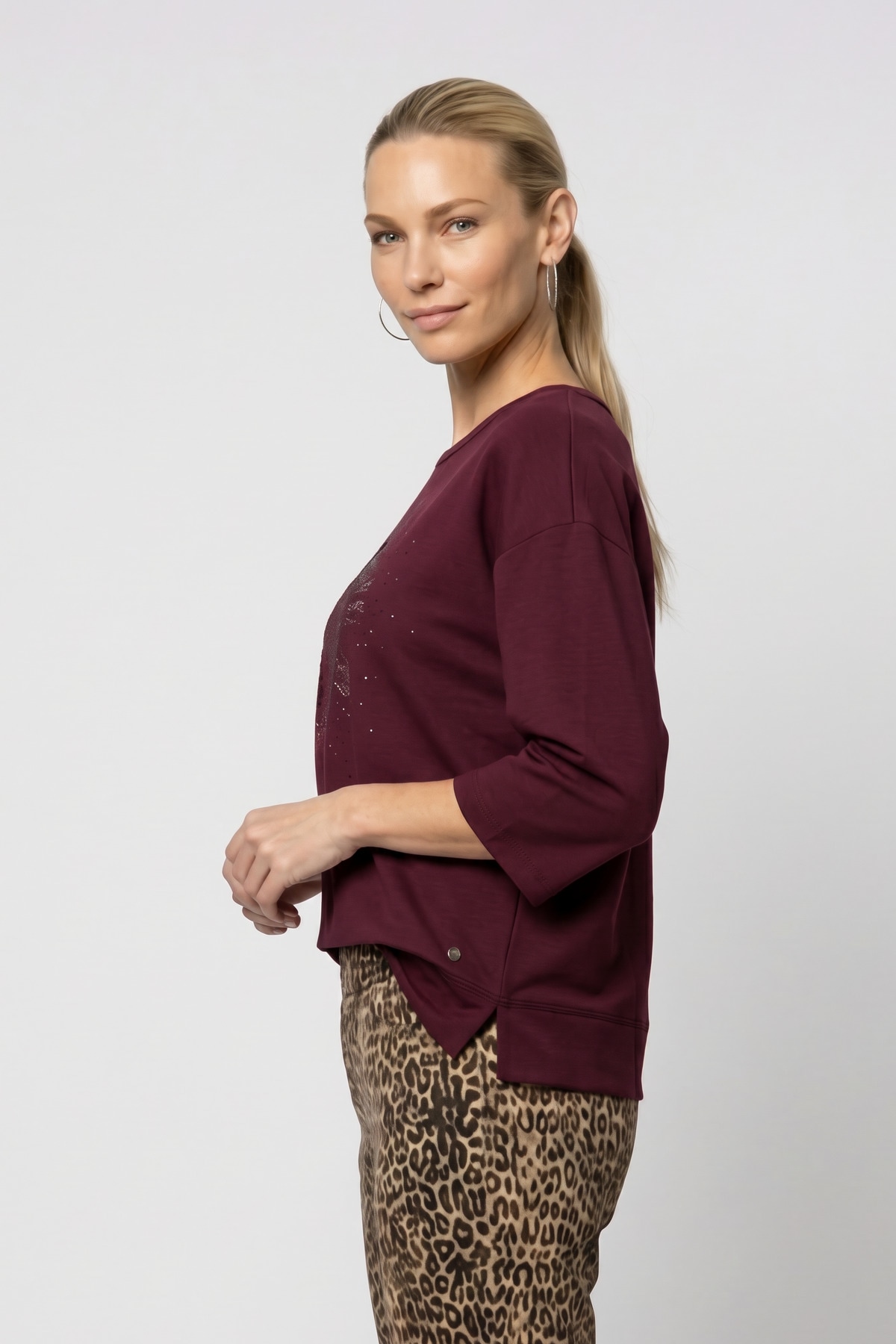 Monari Sweatshirt »Sweatshirt Schmuck«, Regular fit mit Rundhalsausschnitt
