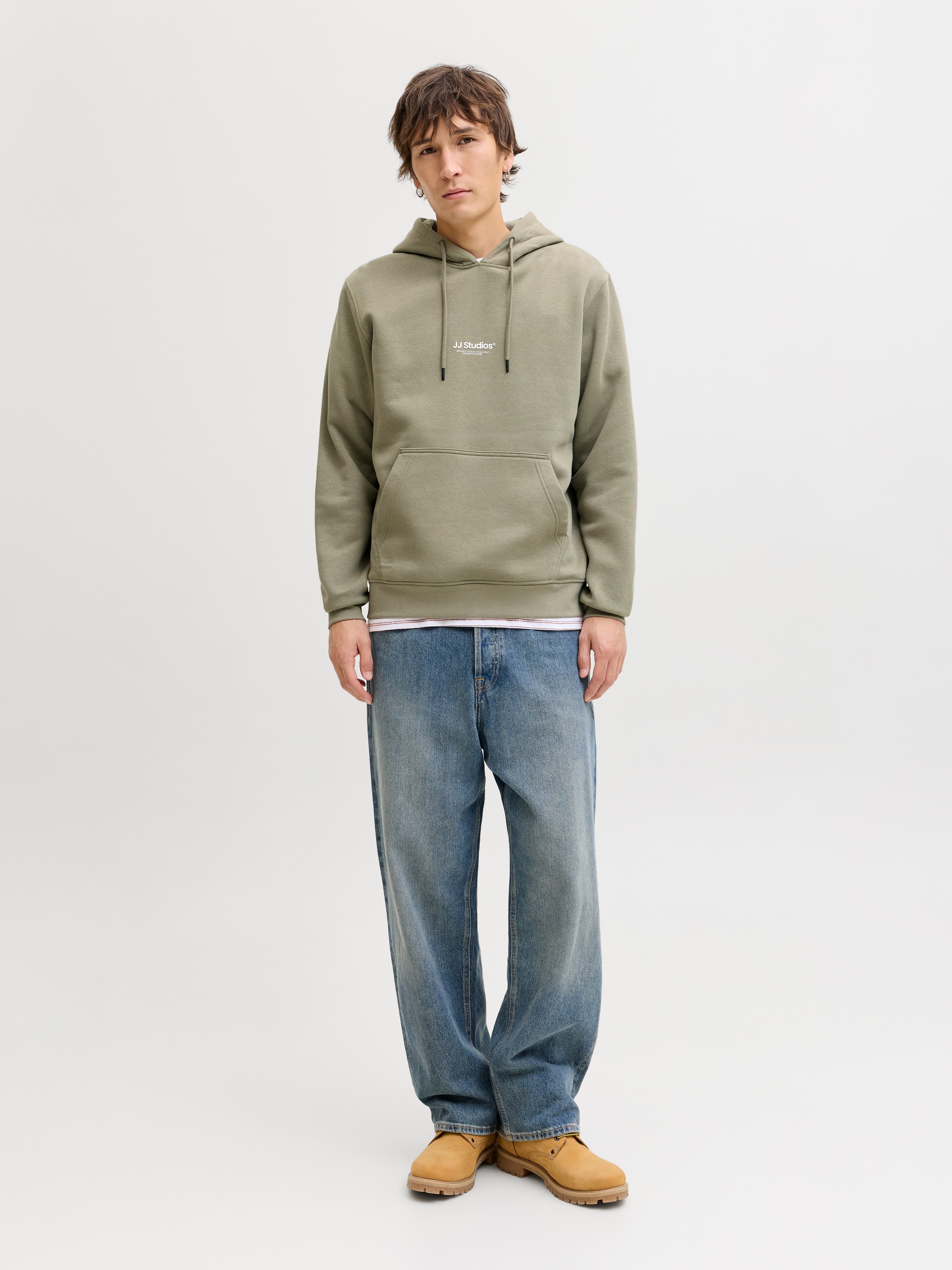 Jack & Jones Kapuzensweatshirt »JJESOHO SWEAT HOOD NOOS«, Baumwollmischung, relaxed fit
