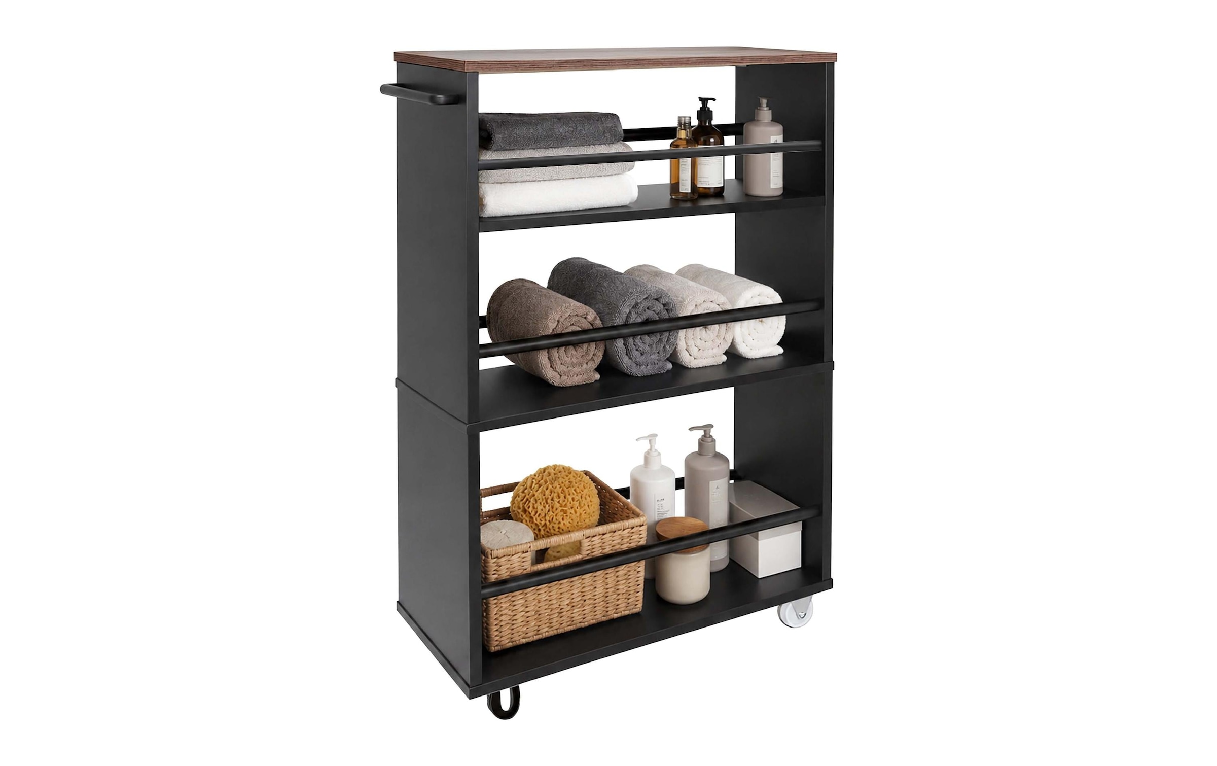 relaxdays Chariot d'appoint »Nischenordnungswagen 15 x 80 x 45 cm«