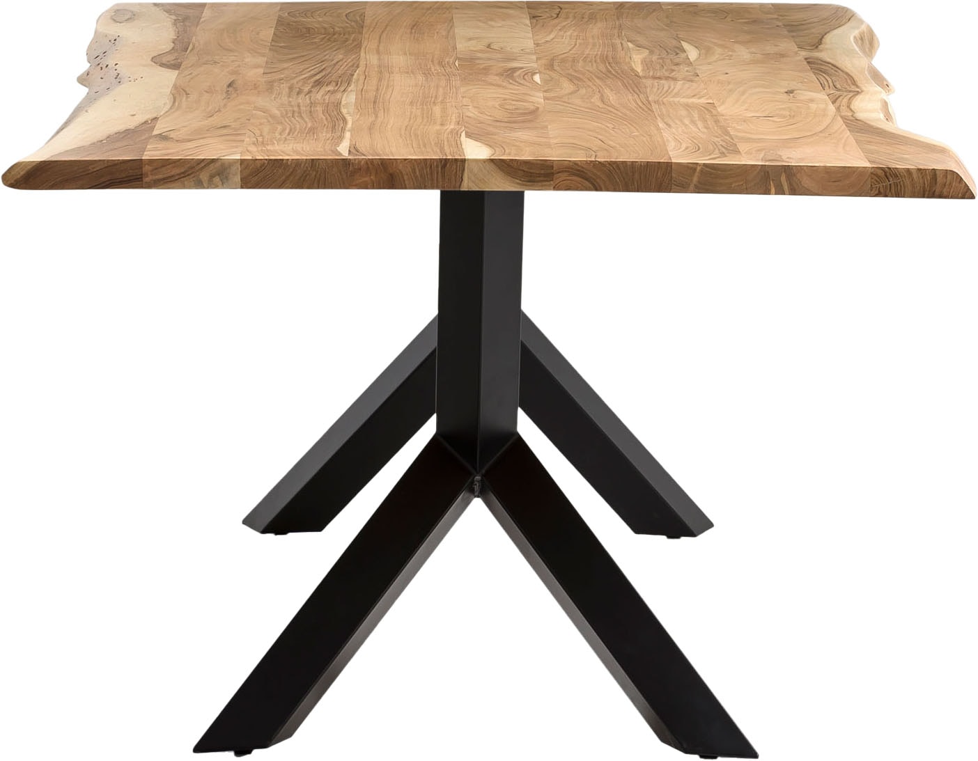 SalesFever Table de salle à manger »Designertisch für Mahlzeiten« Massivholz geölt und zweifach gewachst