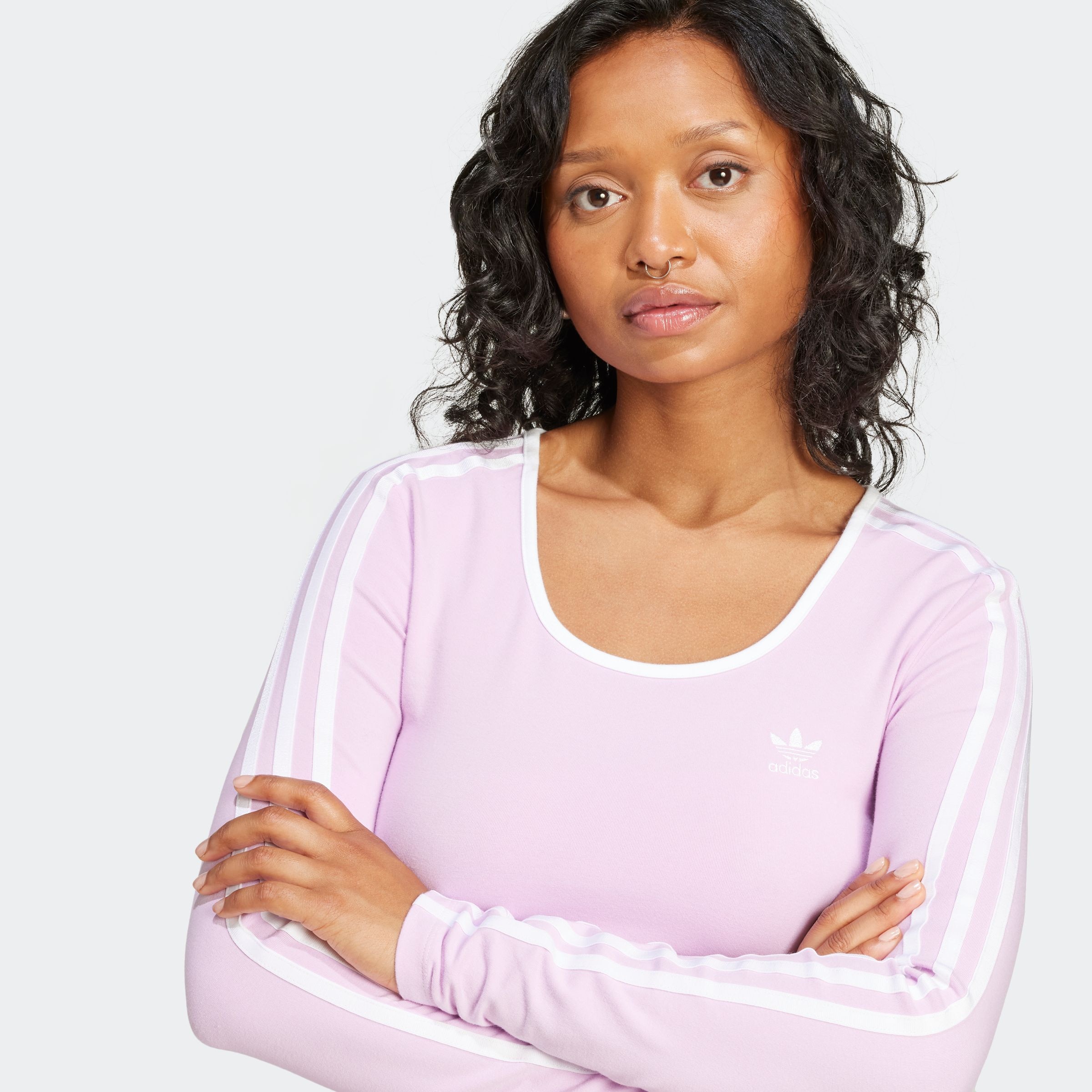 adidas Originals Langarmshirt »3S LS CROP«