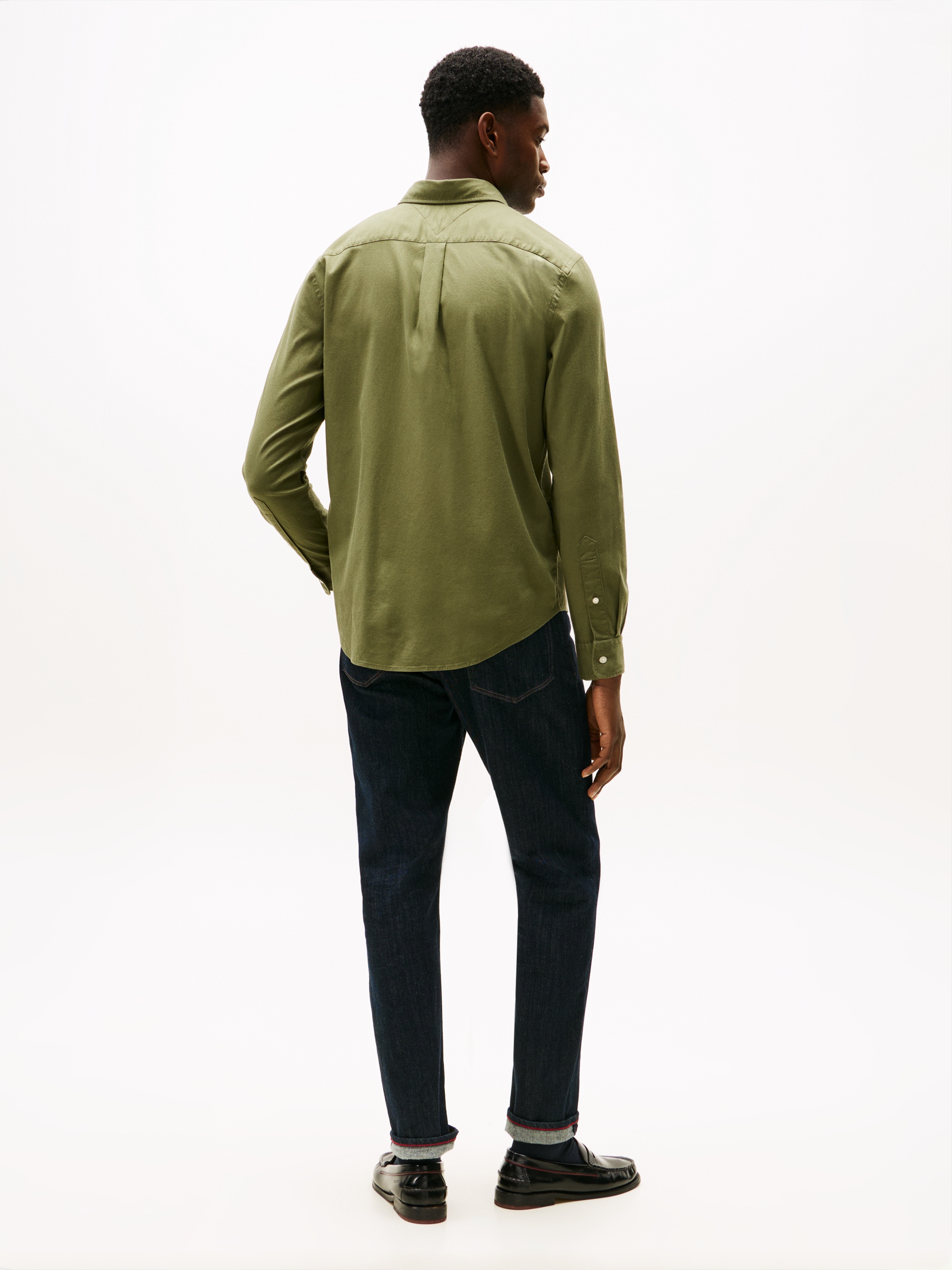 Tommy Hilfiger Chemise à manches longues »FLEX FLANNEL SOLID SHIRT« Regular fit