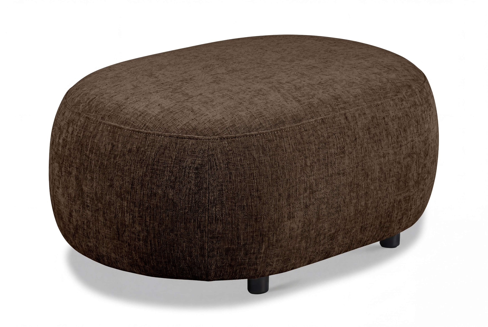 GOODproduct Polsterhocker »OSTRUP, Naturtöne, Boucle oder Chenille« 90x64 cm, organische Form mit sanften Rundungen