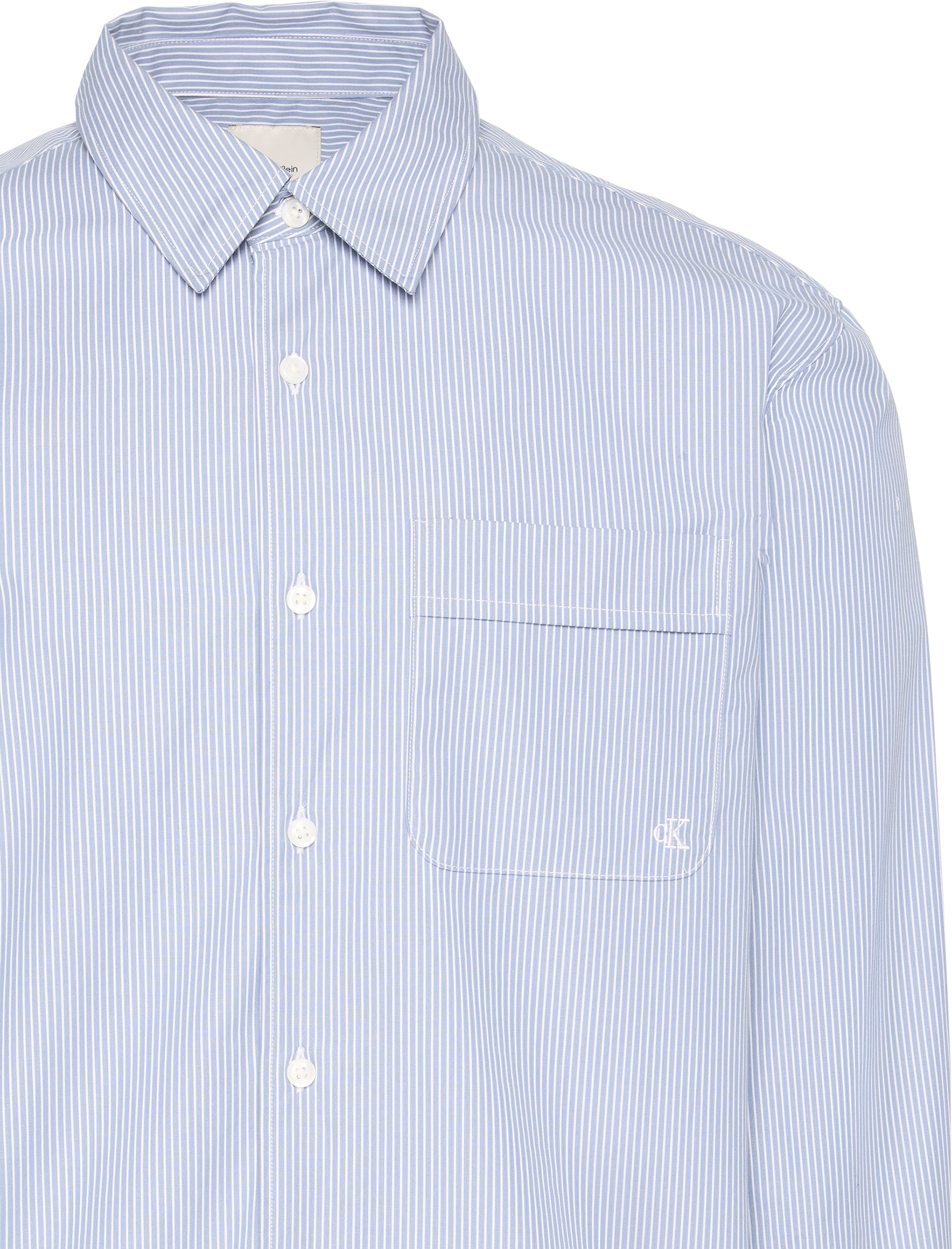 Calvin Klein Chemise à manches longues Regular fit, mit Rundhalsausschnitt