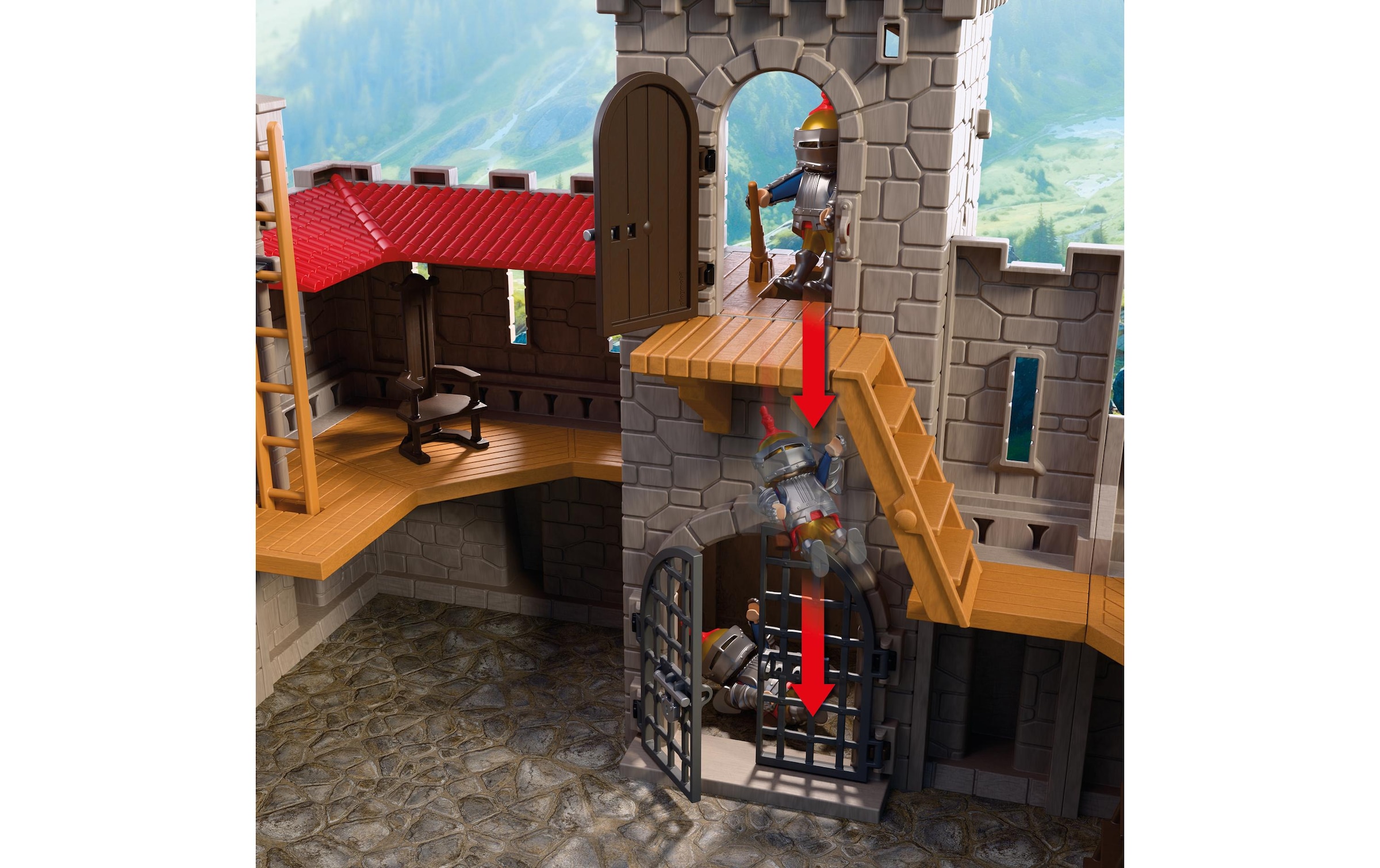 Playmobil® Jeu de construction »Grosse Löwenritterburg (72112), Knights« Château fort XXL avec pont-levis ; Made in Europe
