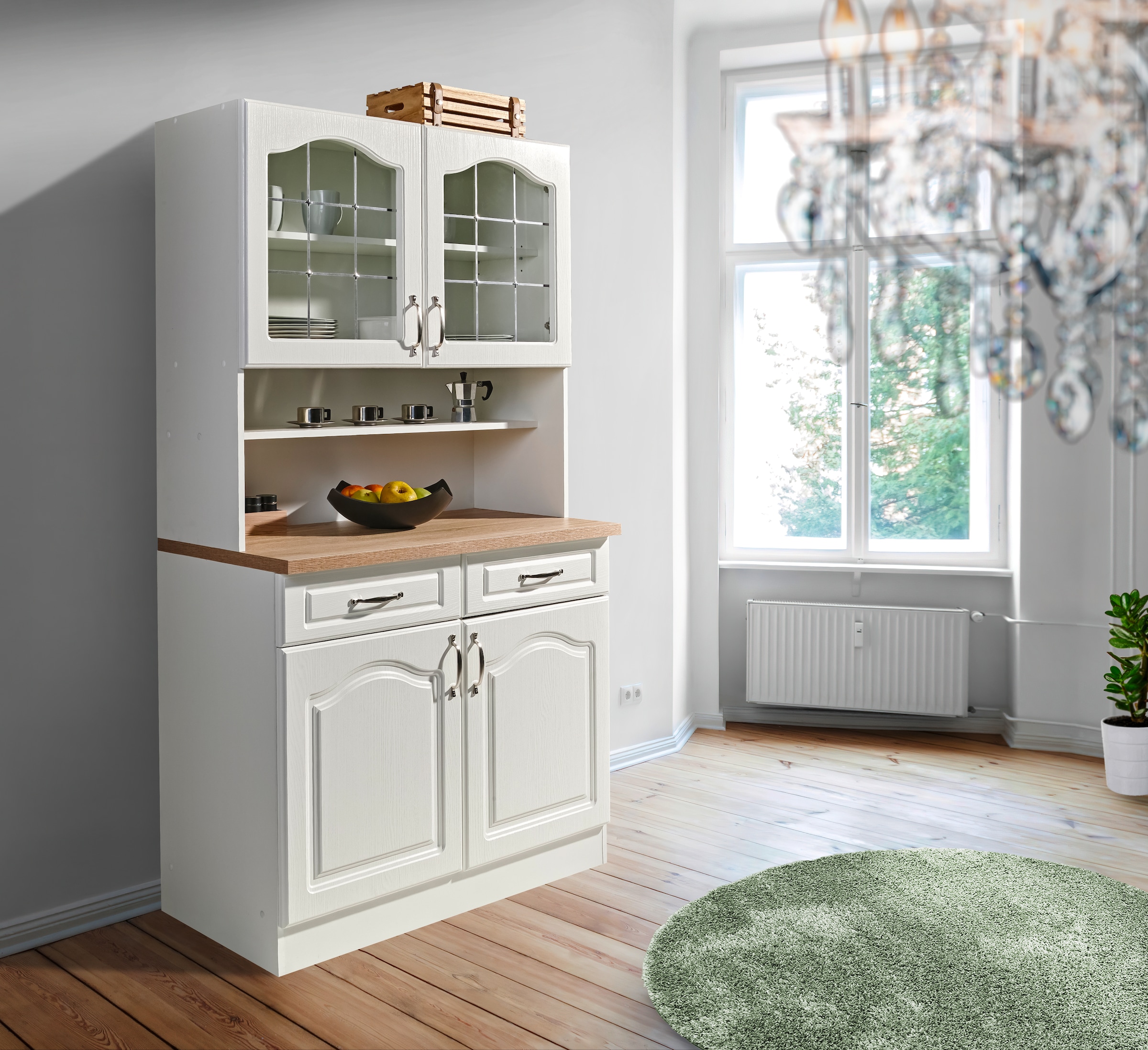 wiho Küchen »Linz« 100 cm breit, in Landhaus-Optik