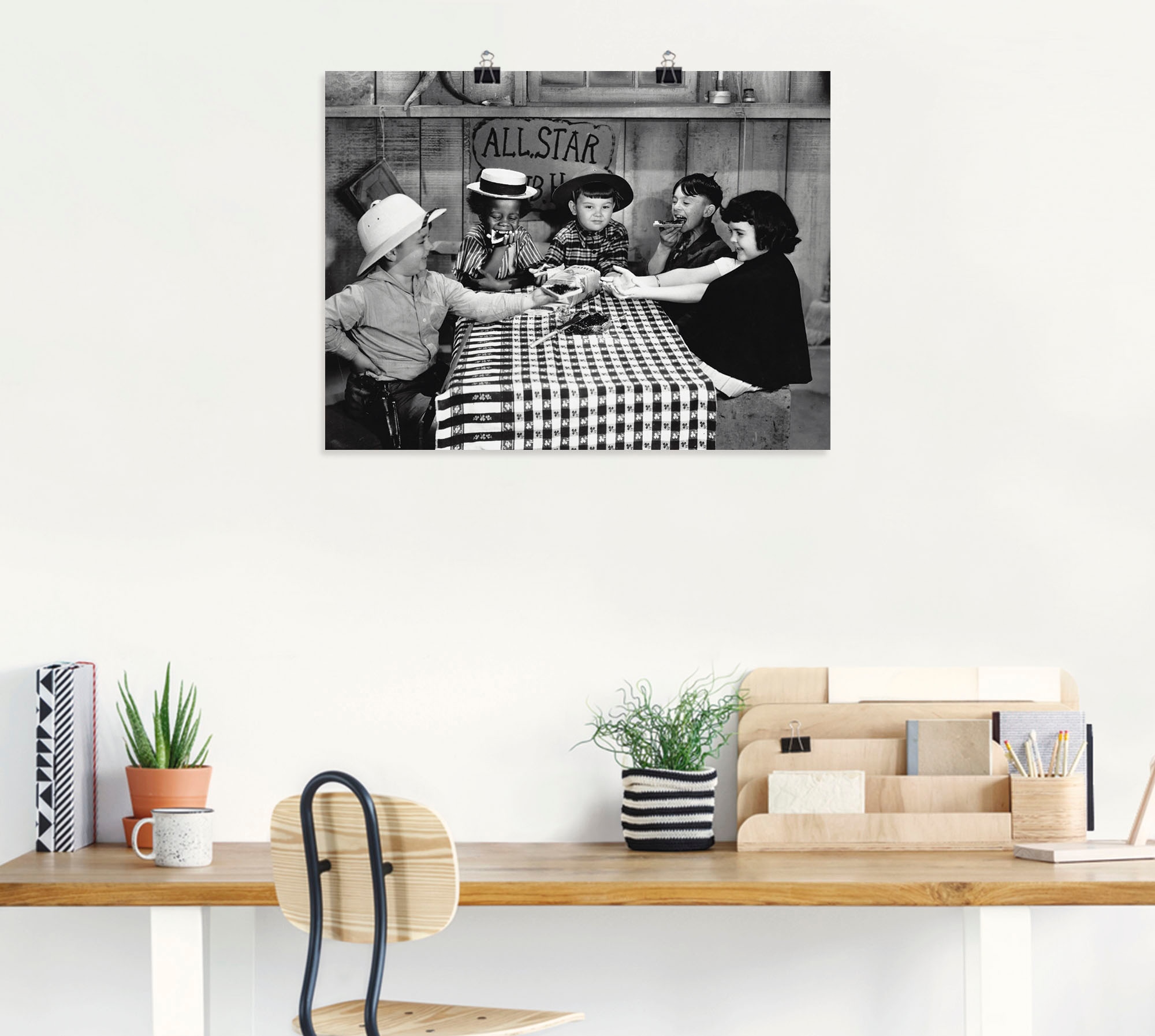 Artland Wandbild »Die kleinen Strolche, 1935er« Film 1 Stk. tlg. als Leinwandbild, Poster in verschied. Grössen