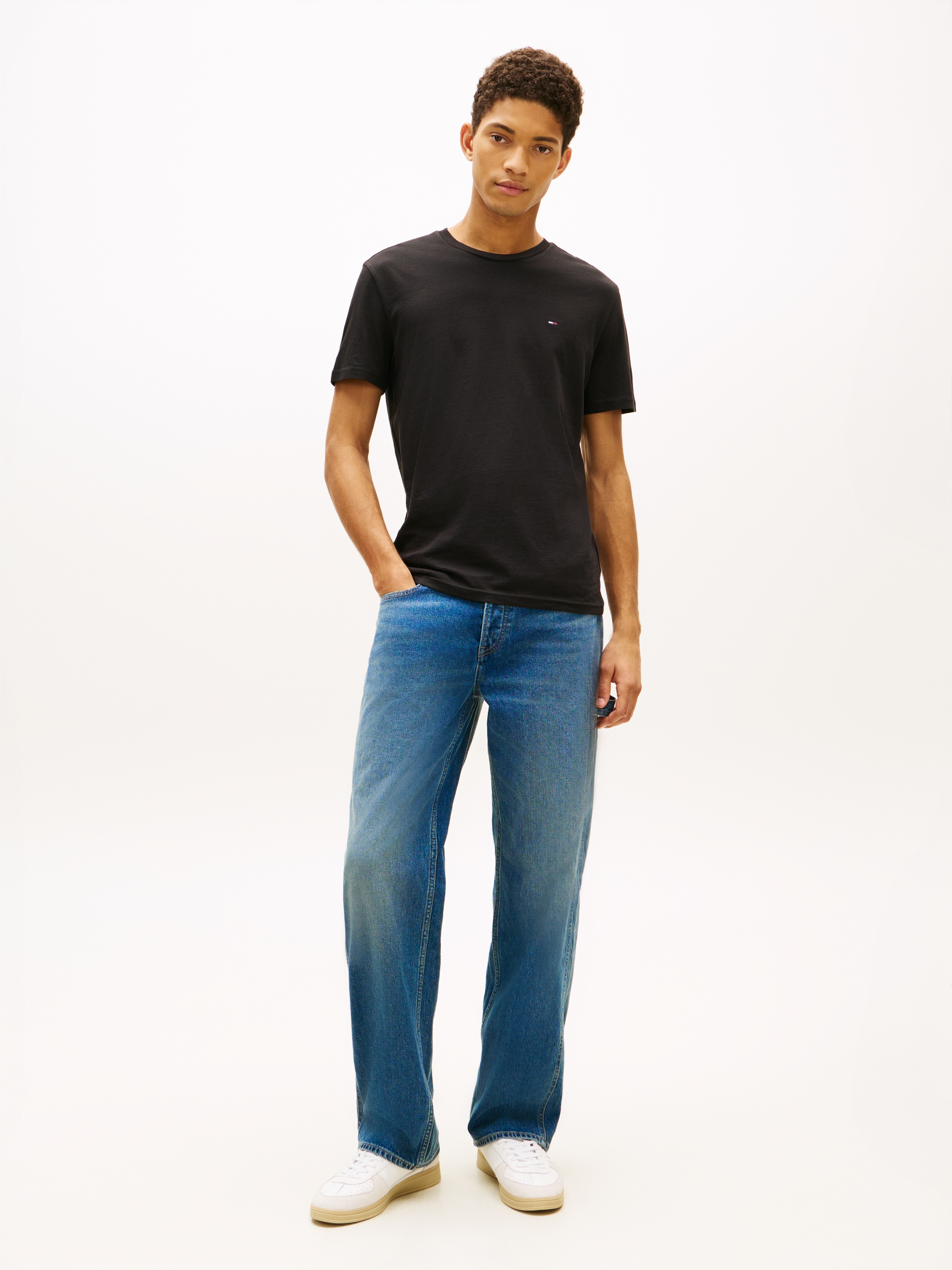 Tommy Jeans T-Shirt »TJM EXTRA SLIM 3 PACK« Packung, 3 Mit Rundhalsausschnitt