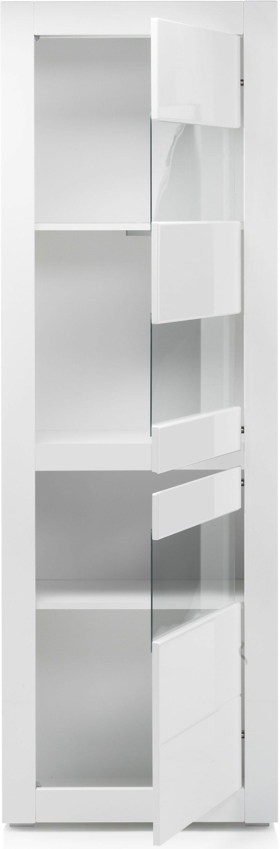 Home affaire Vitrines »Carat« Höhe 198 cm, zwei Leisten angeliefert, 1 x grau, 1 x weiss
