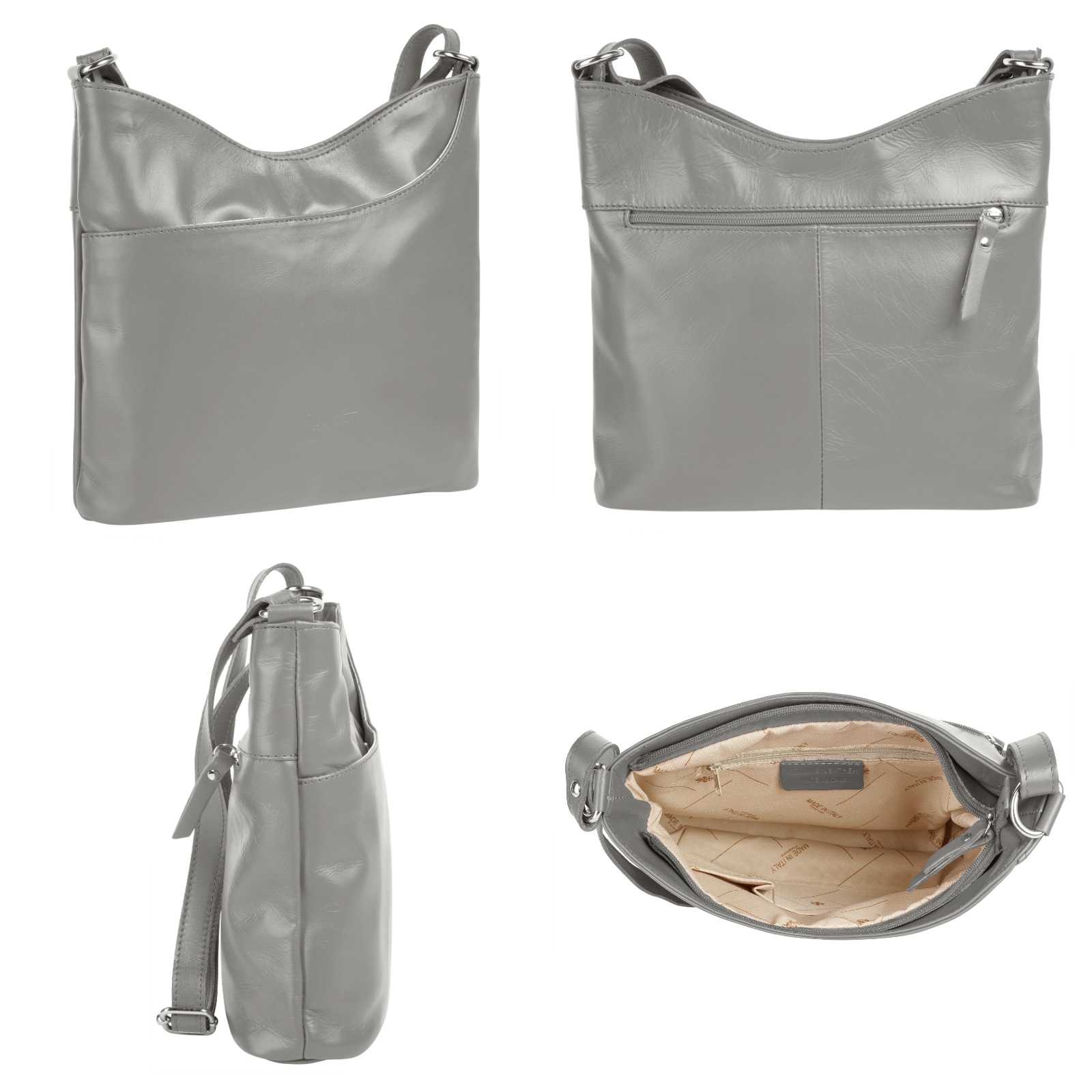 Samantha Look Sac à bandoulière echt Leder, Made in Italy