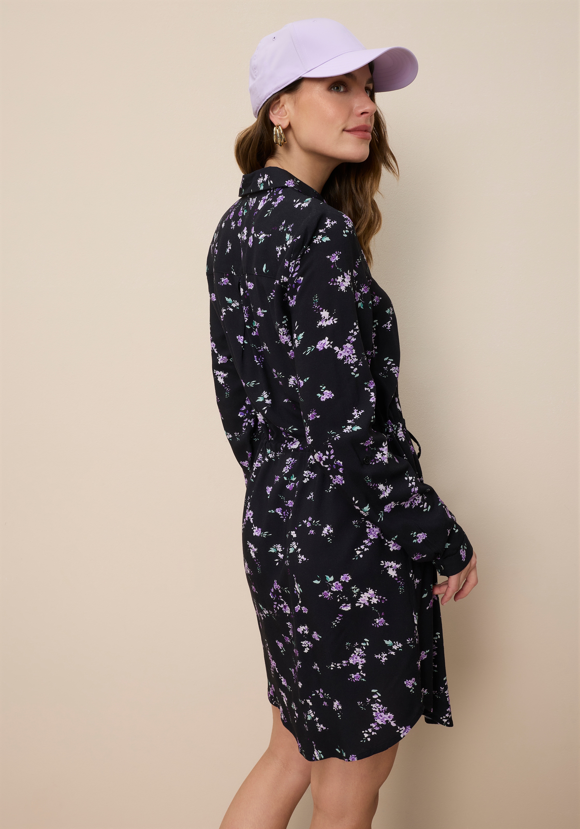 Tamaris Robe chemisier aus Viskoseweb mit Print