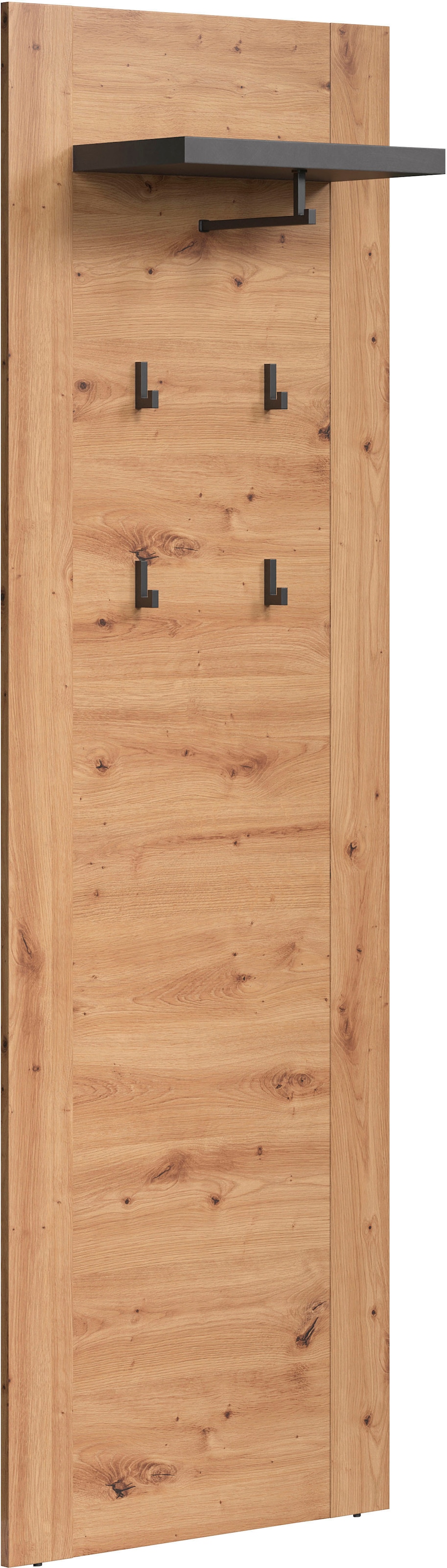 Home affaire Panneau de vestiaire »Ambres« Garderobenpaneel mit Ablage & Haken - (B/T/H) 62/26/199 cm