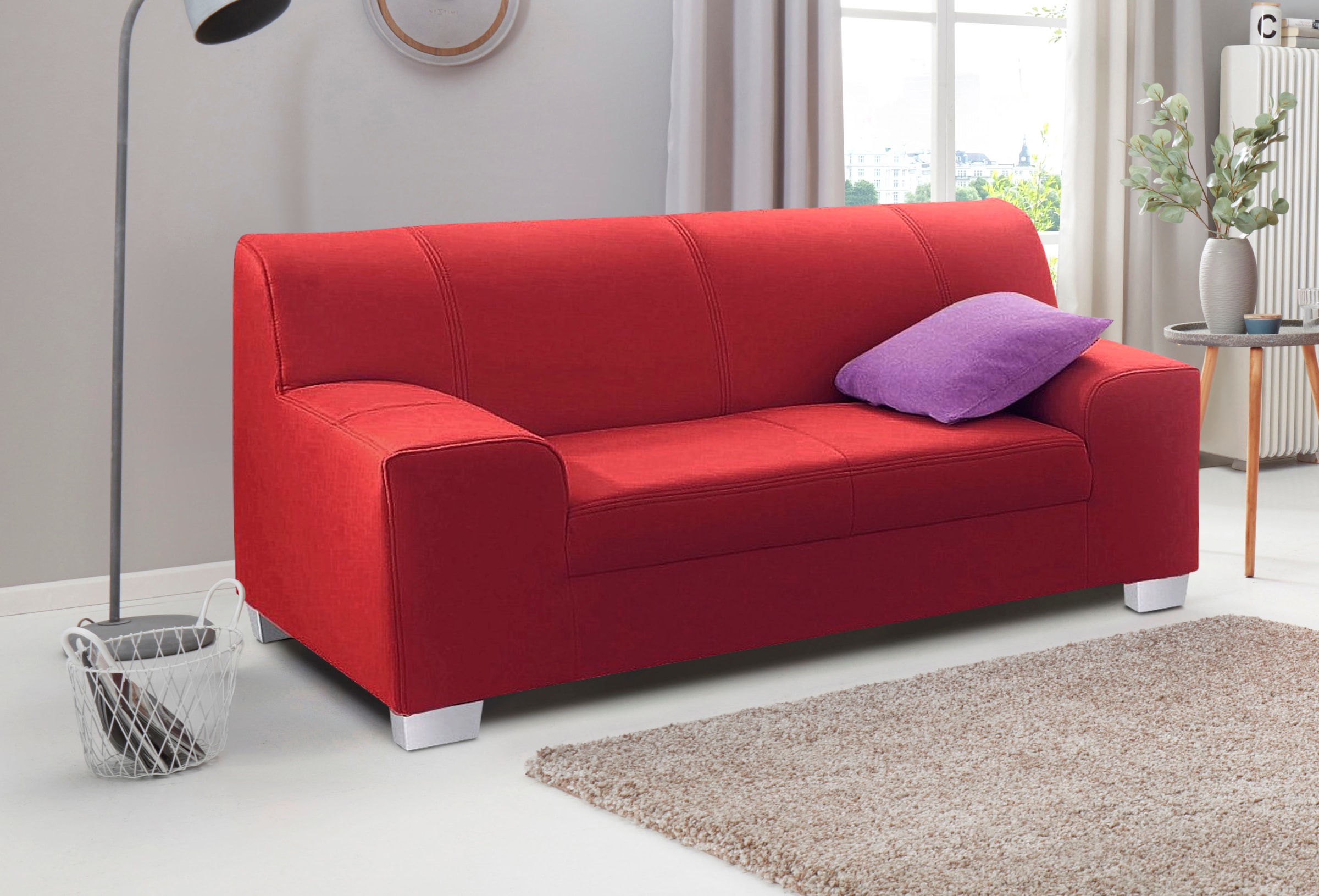 DOMO collection 2-Sitzer »Amando  zeitlos und modern, komfortabel,« in vielen Bezugsvarianten, auch in Leder