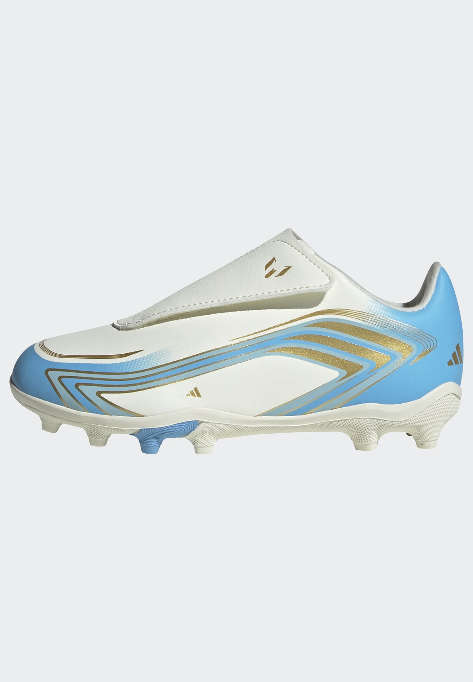 adidas Performance Fussballschuh »F50 MESSI CLUB KIDS , KLETTVERSCHLUSS, FESTE BÖDEN/GEMISCHTE BÖDEN«  für viele verschiedene Böden geeignet, für Jugendliche & Kinder