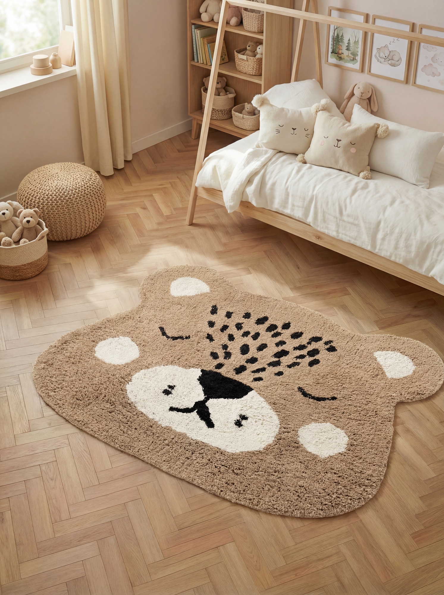 HANSE Home Tapis pour enfants »Bea« Forme de motif 10 mm Höhe lavable, fait main, doux, antidérapant, tapis de jeu pour chambre d'enfant