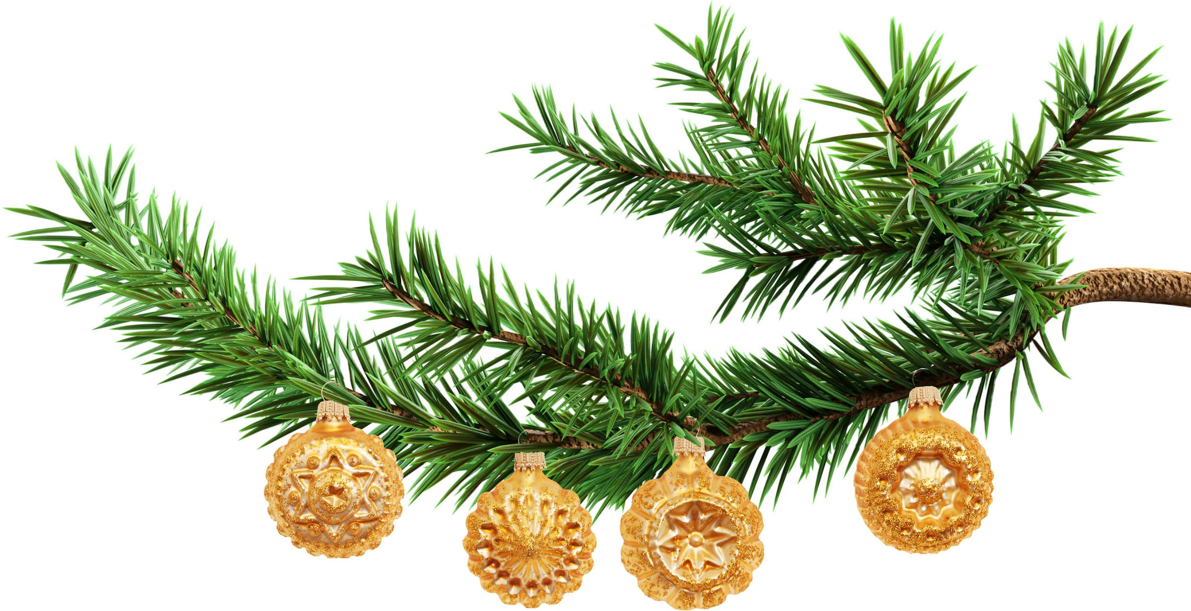 Krebs Glas Lauscha Décorations pour l'arbre de Noël »Glaskugelformen, Breite ca. 5 cm« décoration de Noël, boules de Noël en verre, boule de sapin de Noël