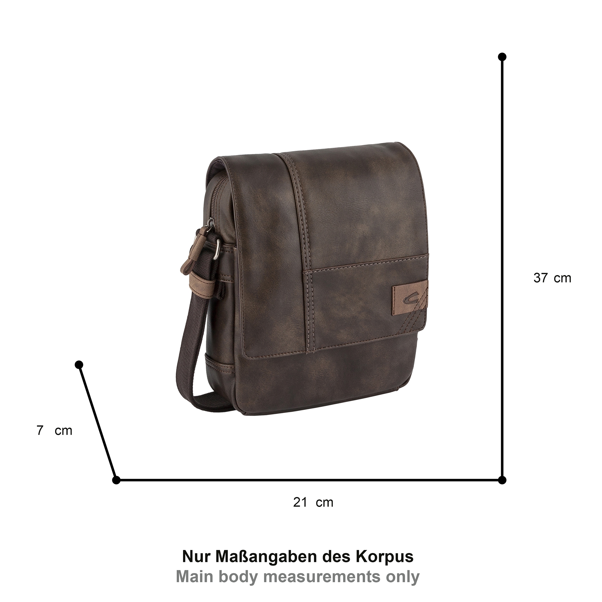 camel active Sac à bandoulière »Laos« praktisch funktionaler Alltagsbegleiter mit vielen sportlichen Details