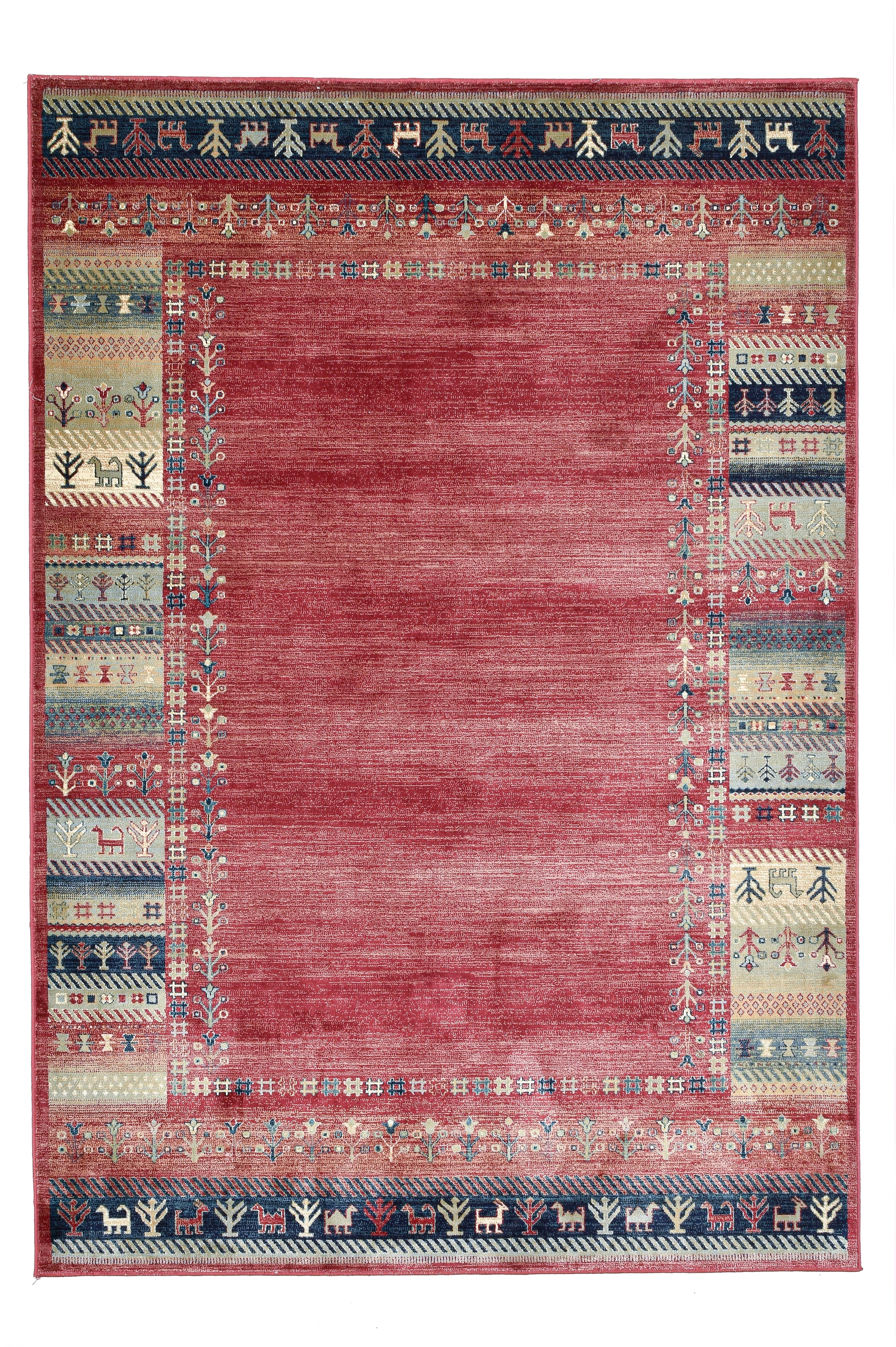 Gino Falcone Teppich »Cherina GF-131« rechteckig 8 mm Höhe Ethno Design, mit Bordüre, leichter Glanz, 100 % Viskose, Wohnzimmer