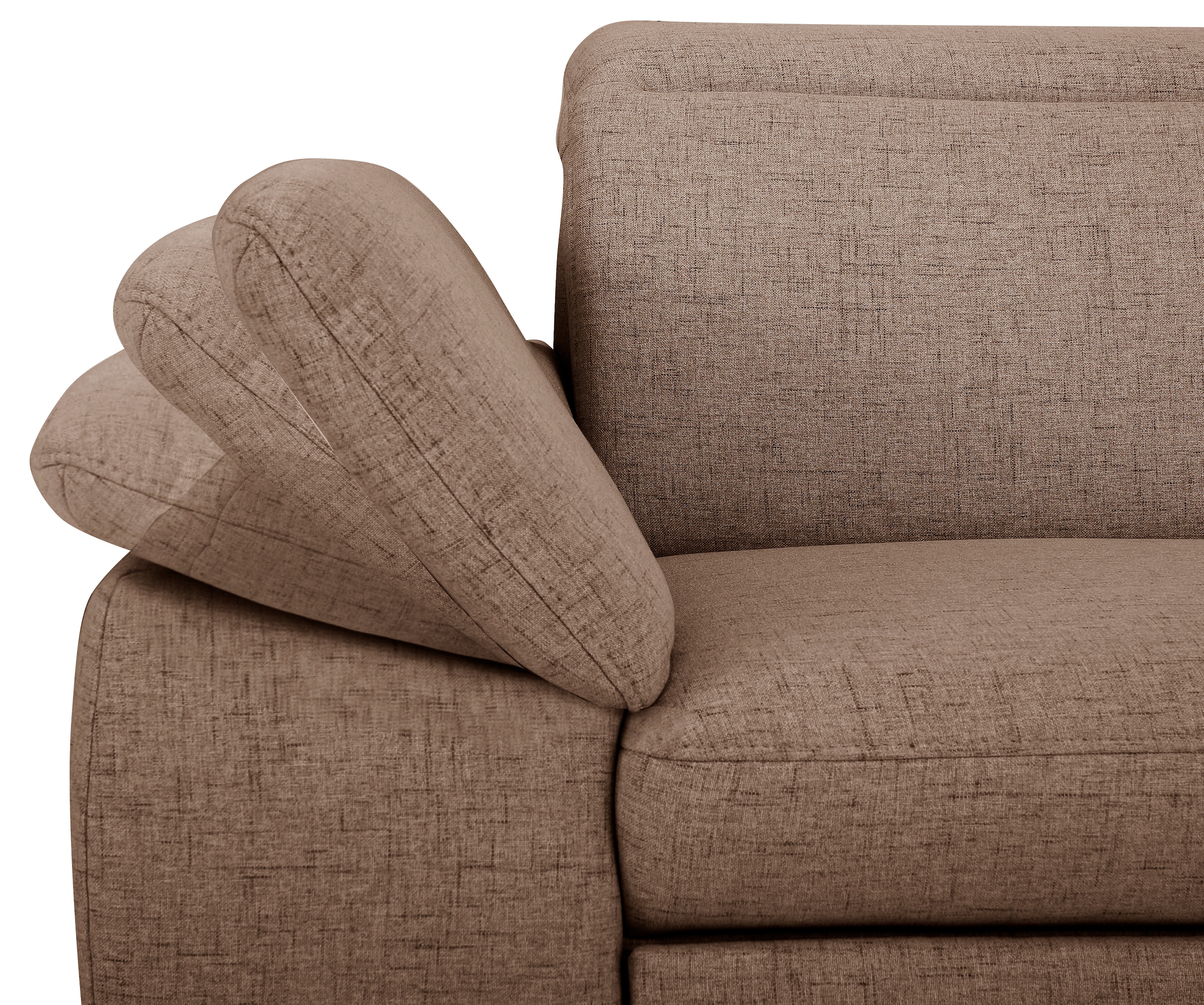 Home affaire Ecksofa »Mauritius L-Form« mit Kopfteil- und Armlehnverstellung, mit Bettfunktion und Bettkasten