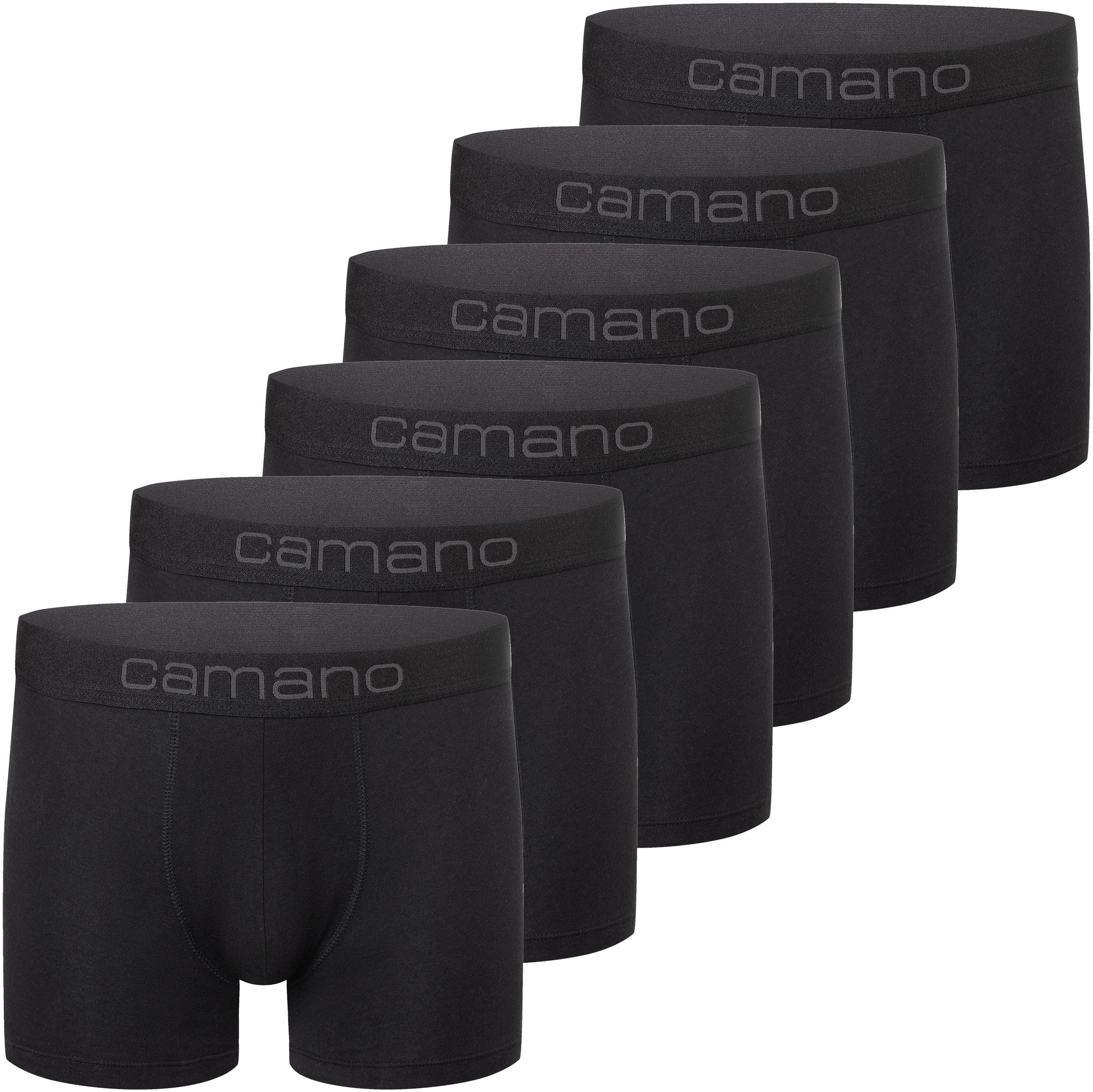 Camano Boxershorts »comfort« 6er Pack,  mit Stretch-Logobund